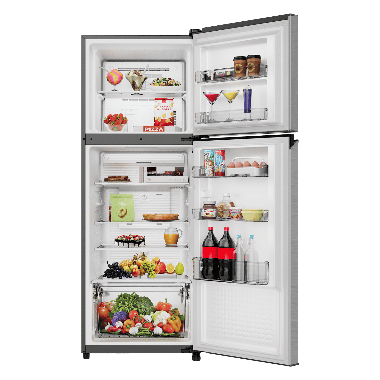 Panasonic TG Series 292 Litres 2 Star Frost Free Double Door Convertible Refrigerator with Surround Cooling Technology (NR-TG337BVHN, Electric Grey)_5