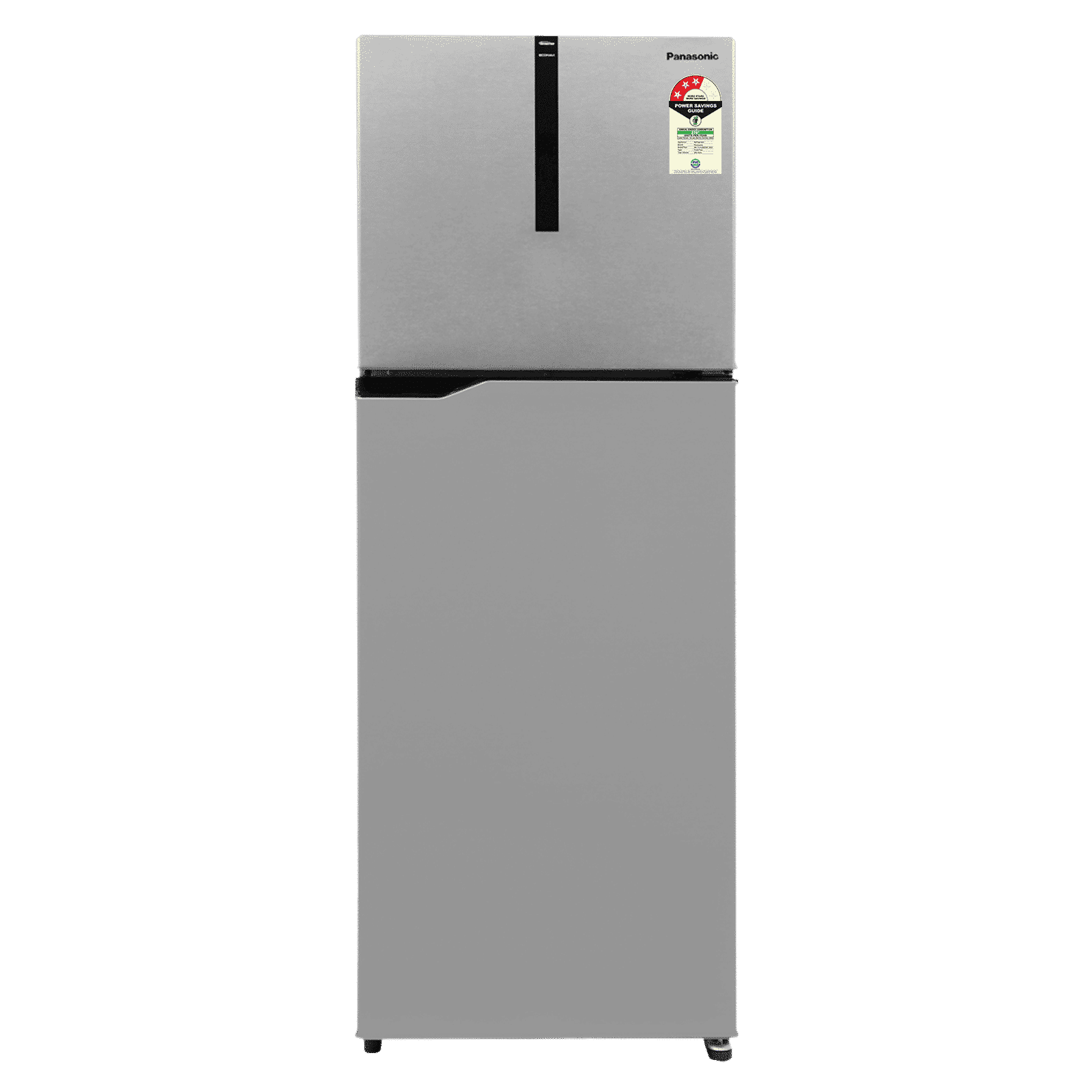 Panasonic 292 Litres 2 Star Frost Free Double Door Refrigerator with Surround Cooling (NR-TG332BUSN, Silver)_1