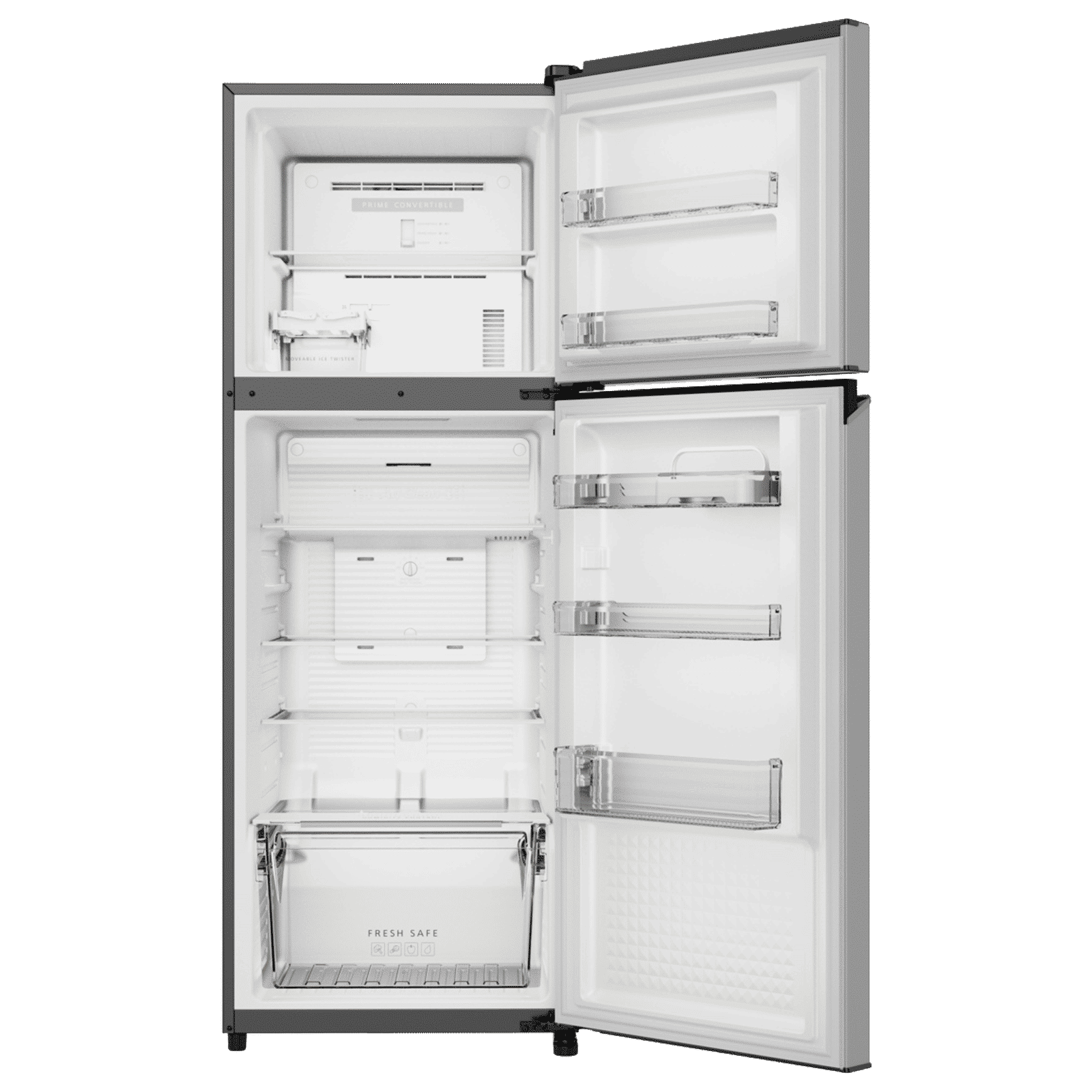 Panasonic 292 Litres 2 Star Frost Free Double Door Refrigerator with Surround Cooling (NR-TG332BUSN, Silver)_4
