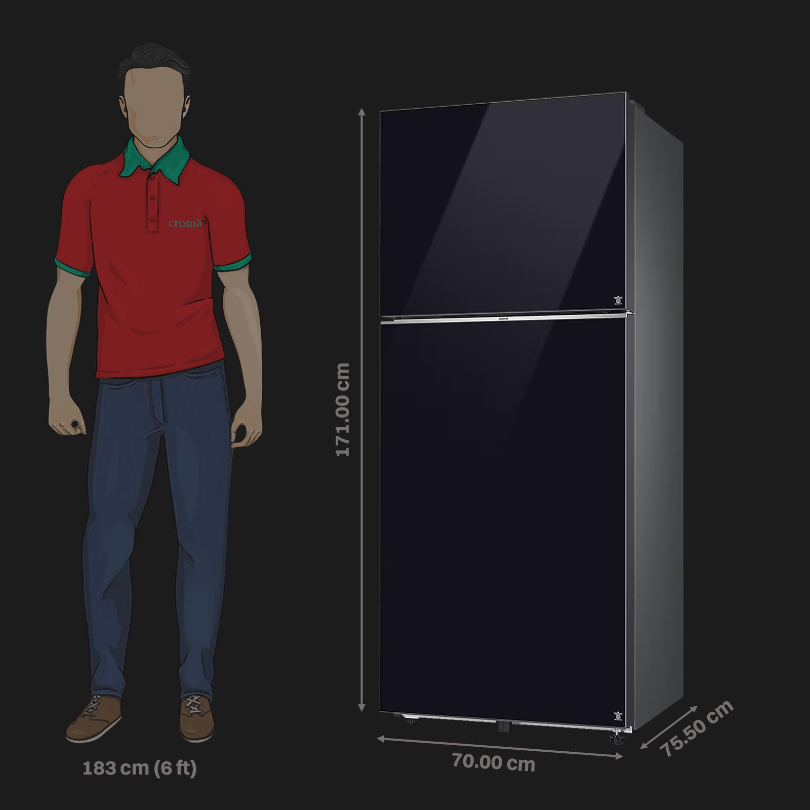 SAMSUNG 396 Litres 2 Star Frost Free Double Door Smart Wifi Enabled Convertible Refrigerator with Digital Inverter Compressor (RT41DB6A4B22HL, Black Glass) SAMSUNG 396 Litres 2 Star Frost Free Double Door Smart Wifi Enabled Convertible Refrigerator with Digital Inverter Compressor (RT41DB6A4B22HL, Black Glass)_3