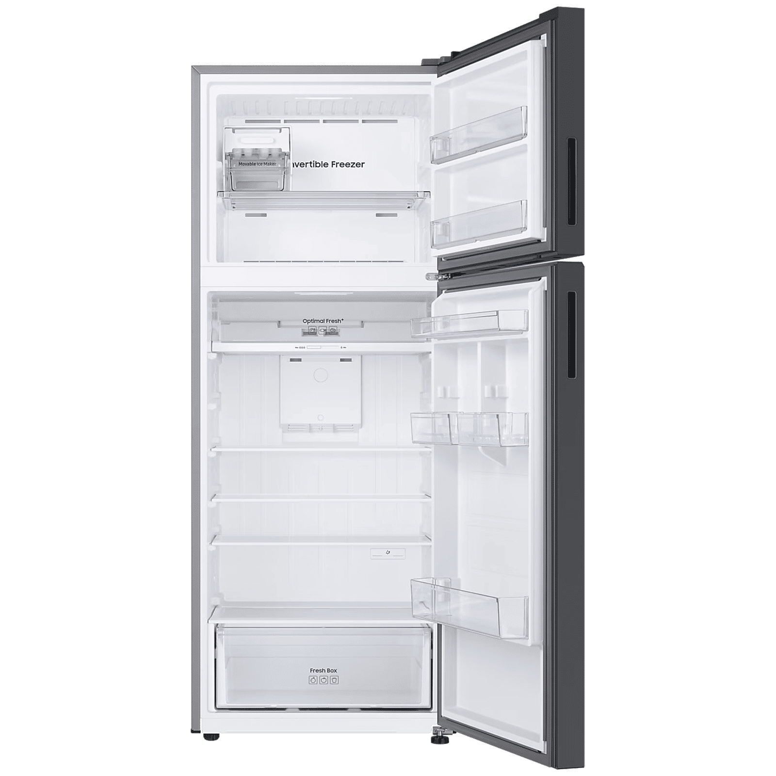 SAMSUNG 465 Litres 1 Star Frost Free Double Door Smart Wifi Enabled Refrigerator with AI Energy Mode (RT51DB682A22TL, Black Glass)_11