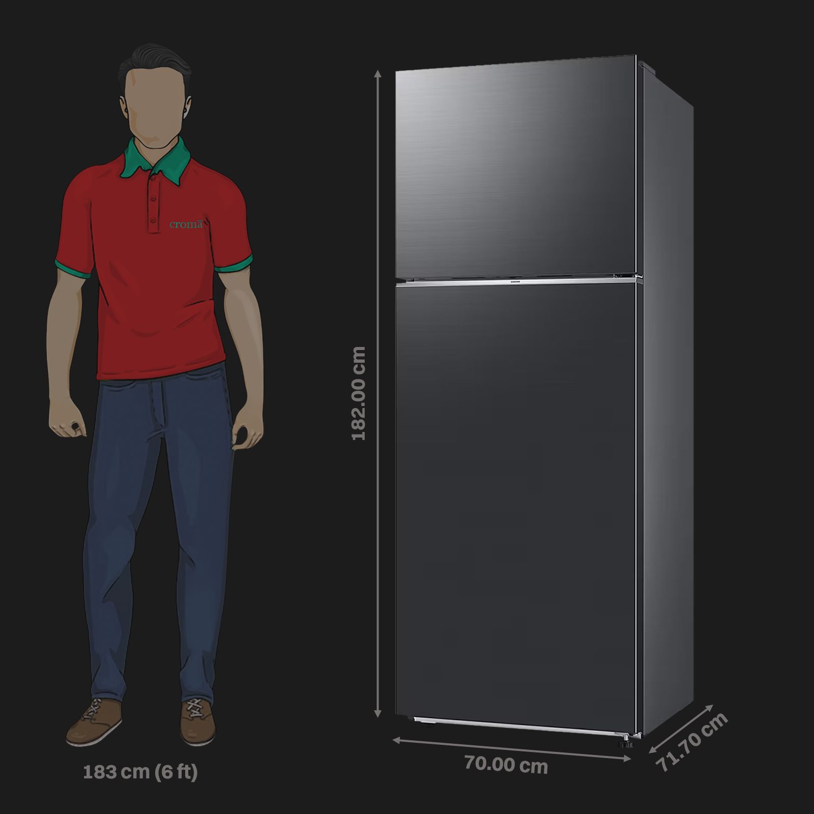 SAMSUNG 465 Litres 2 Star Frost Free Double Door Smart Wifi Enabled Refrigerator with AI Energy Mode (RT51DG682BB1TL, Black Matt) SAMSUNG 465 Litres 2 Star Frost Free Double Door Smart Wifi Enabled Refrigerator with AI Energy Mode (RT51DG682BB1TL, Black Matt)_3