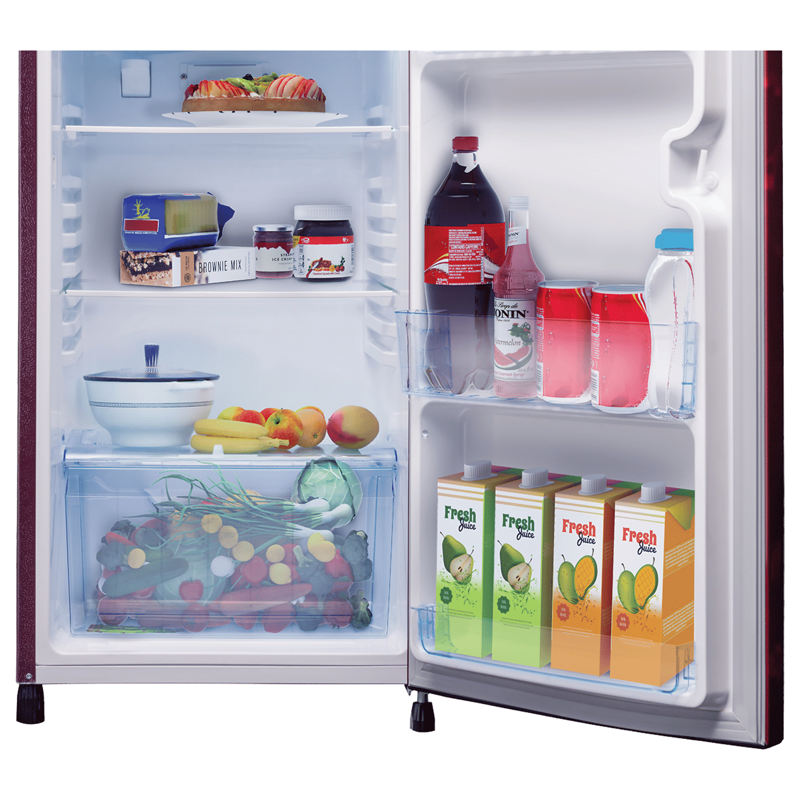 LLOYD 188 Litres 3 Star Direct Cool Single Door Refrigerator with Antibacterial Gasket (GLDC203SCWT2LC, Cherry Blossom Wine)_5
