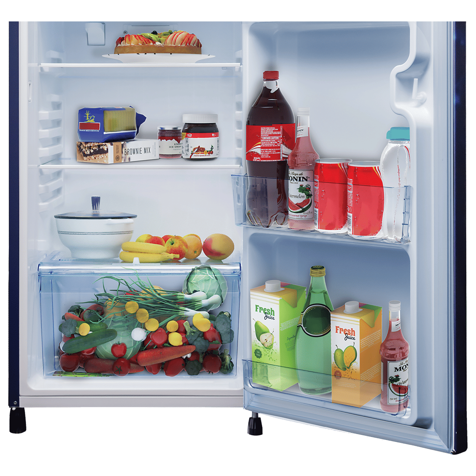 LLOYD 188 Litres 3 Star Direct Cool Single Door Refrigerator with Antibacterial Gasket (GLDC203SCBT2LC, Cherry Blossom Blue)_6