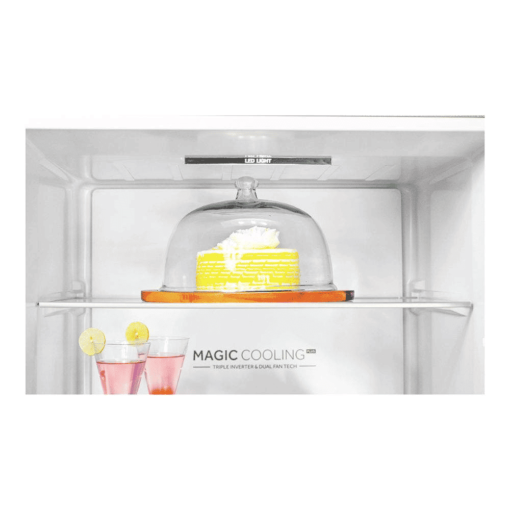 Haier 445 Litres 2 Star Frost Free Double Door Bottom Mount Convertible Refrigerator with 1 Hour Icing Technology (HRB-4952BGK-P, Graphite Black)_13