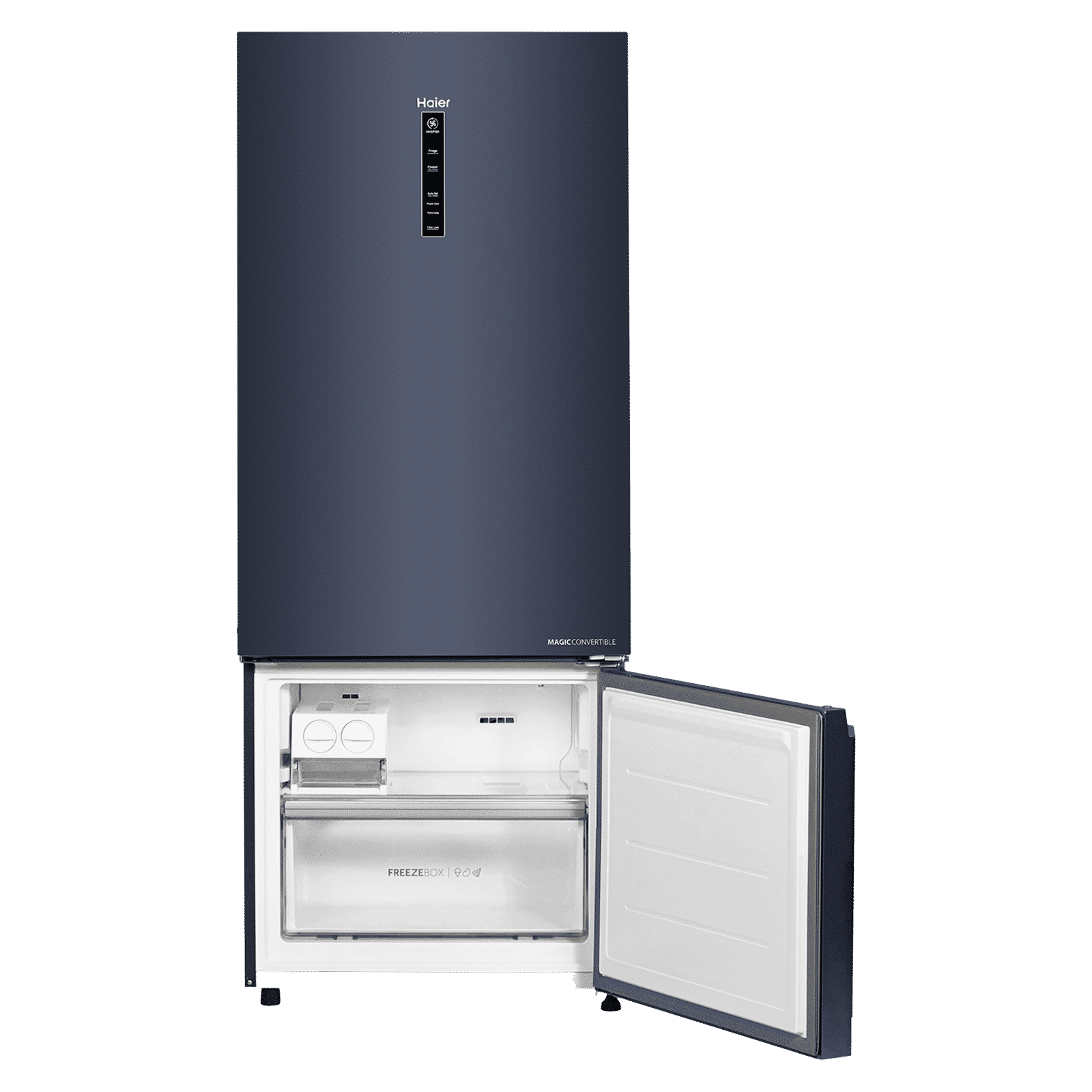 Haier 445 Litres 2 Star Frost Free Double Door Bottom Mount Convertible Refrigerator with 1 Hour Icing Technology (HRB-4952BGK-P, Graphite Black)_16