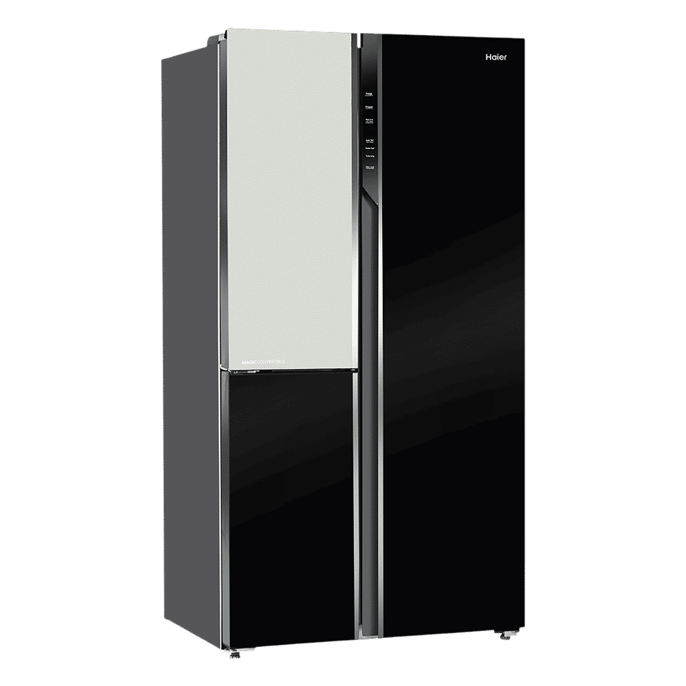 Haier 598 Litres 3 Star Frost Free Side by Side Refrigerator with Deo Fresh Technology (HRT-683KWG-P, Black & White)_9