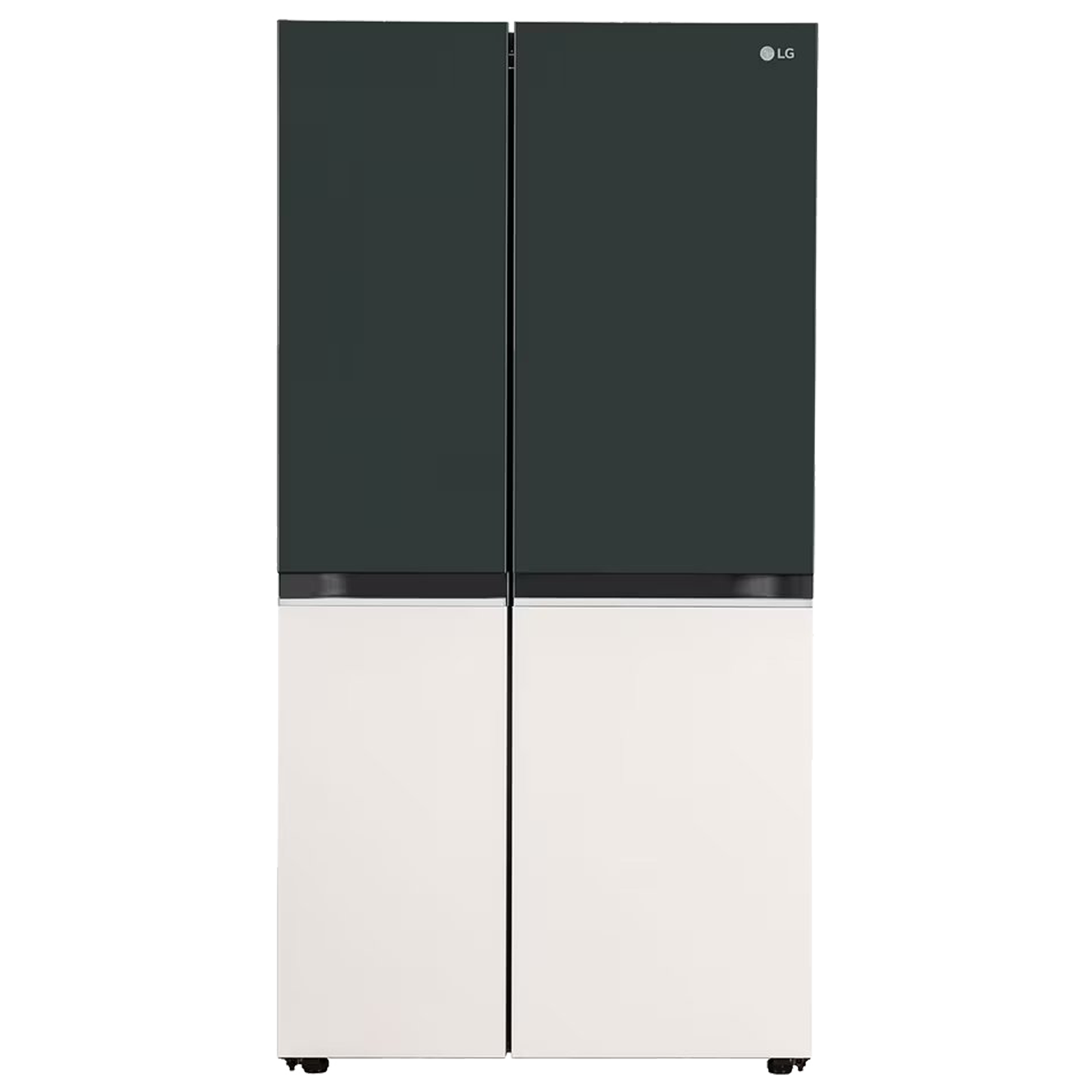 LG 650 Litres 3 Star Frost Free Side by Side Smart Wifi Enabled Convertible Refrigerator with Multi Air Flow (GL-B257EET3, Emerald Green Tango)_1