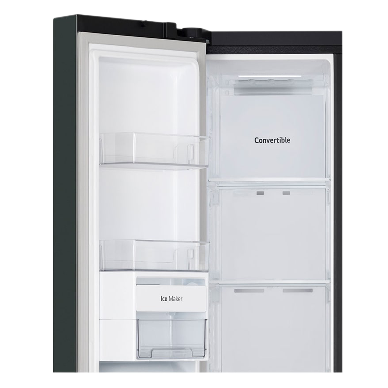 LG 650 Litres 3 Star Frost Free Side by Side Smart Wifi Enabled Convertible Refrigerator with Multi Air Flow (GL-B257EET3, Emerald Green Tango)_13