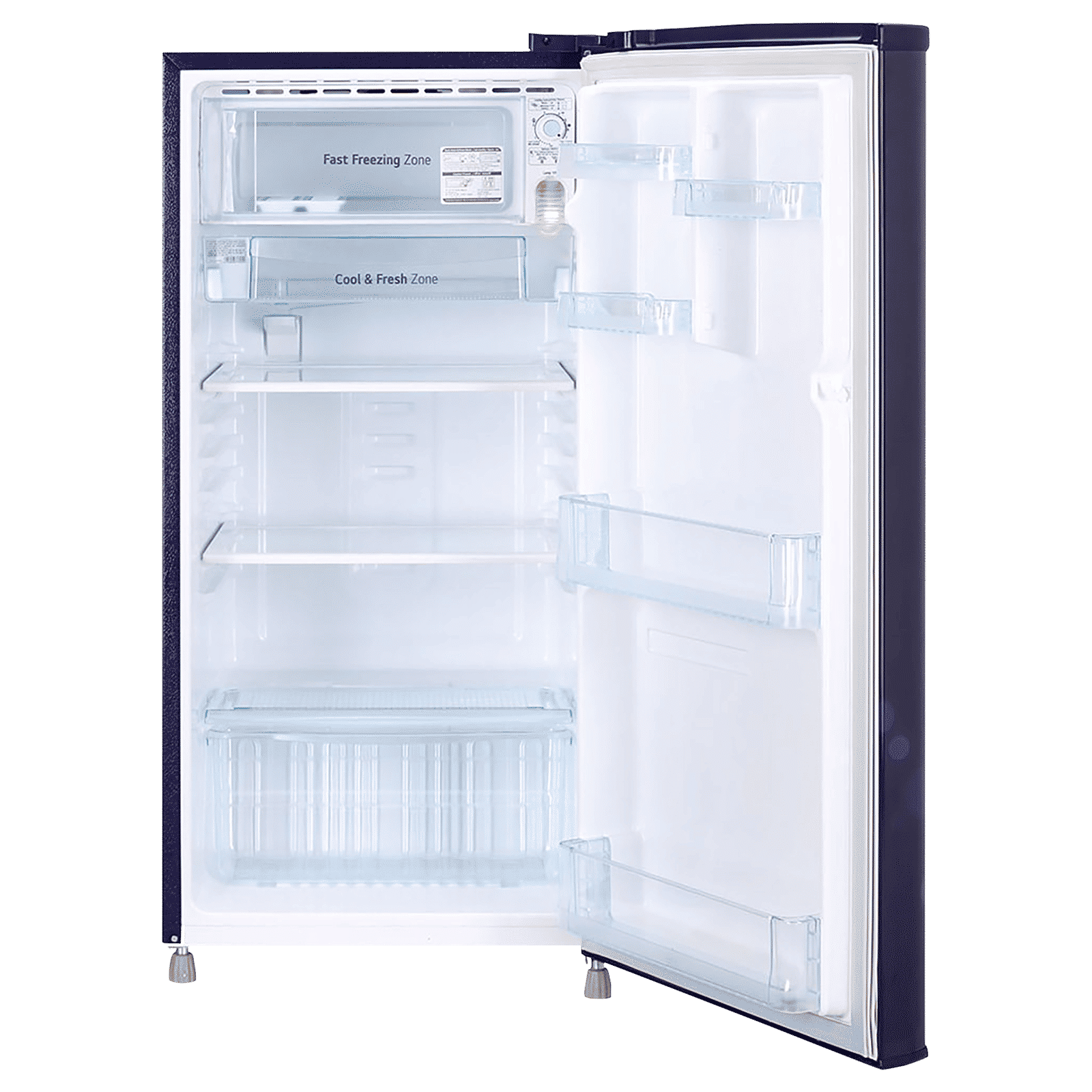 LG 190 Litres 2 Star Direct Cool Single Door Refrigerator with Antibacterial Gasket (GL-B199OBEC, Blue Euphoria)_6