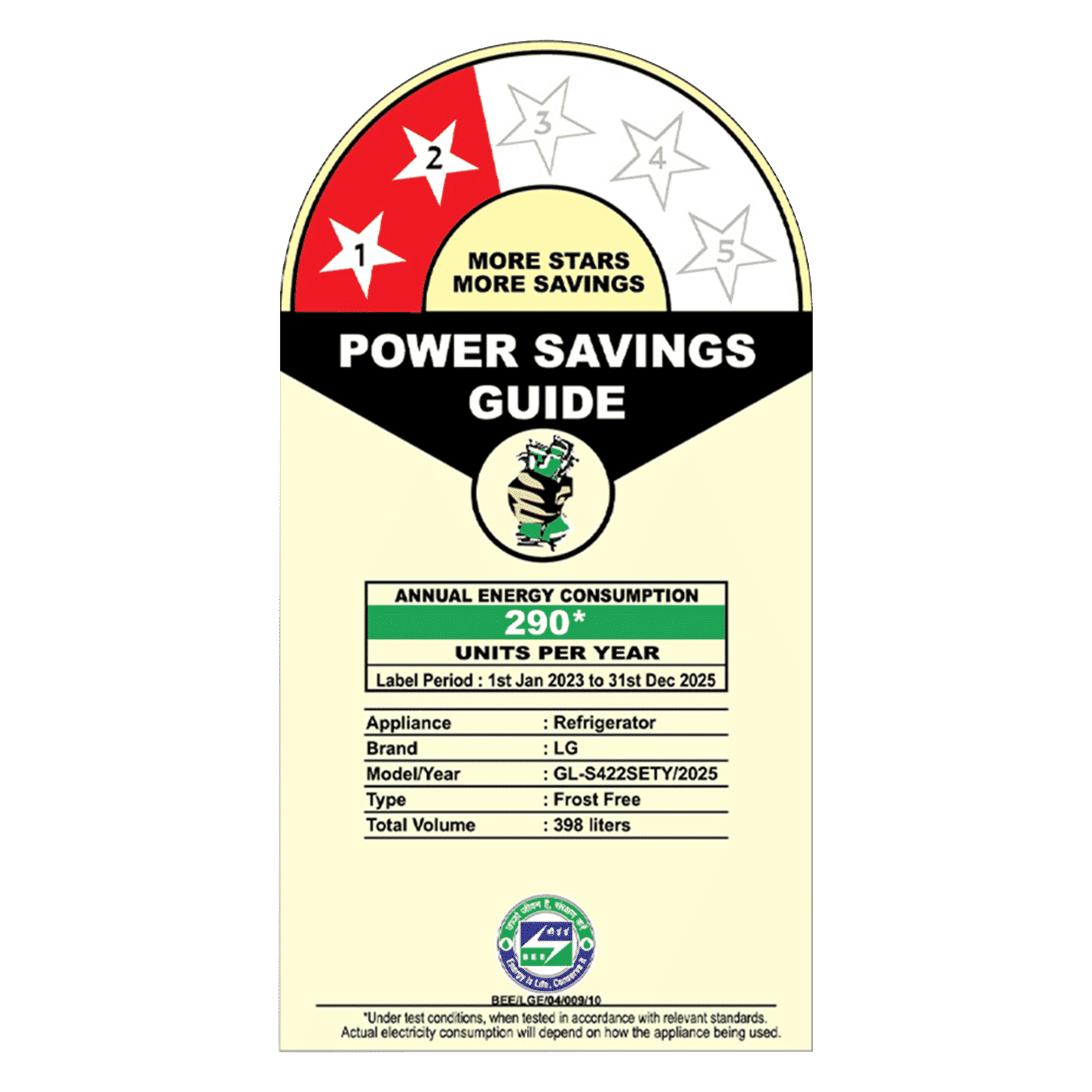 LG 398 Litres 2 Star Frost Free Double Door Convertible Refrigerator with Smart Diagnosis (GL-S422SETY, Emerald Green Tango)_4