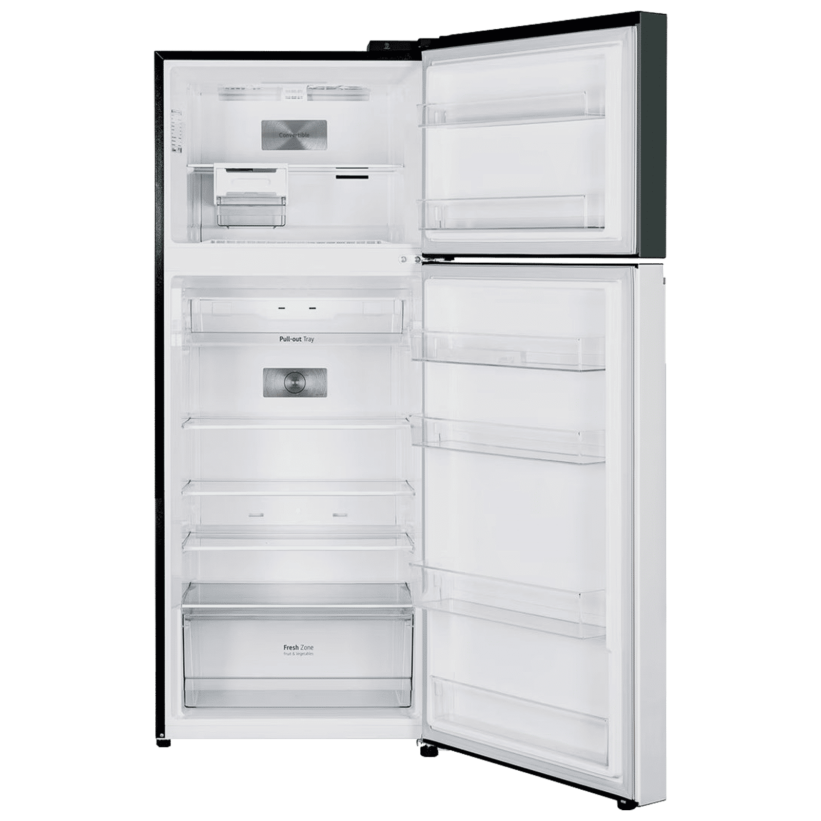 LG 398 Litres 2 Star Frost Free Double Door Convertible Refrigerator with Smart Diagnosis (GL-S422SETY, Emerald Green Tango)_6