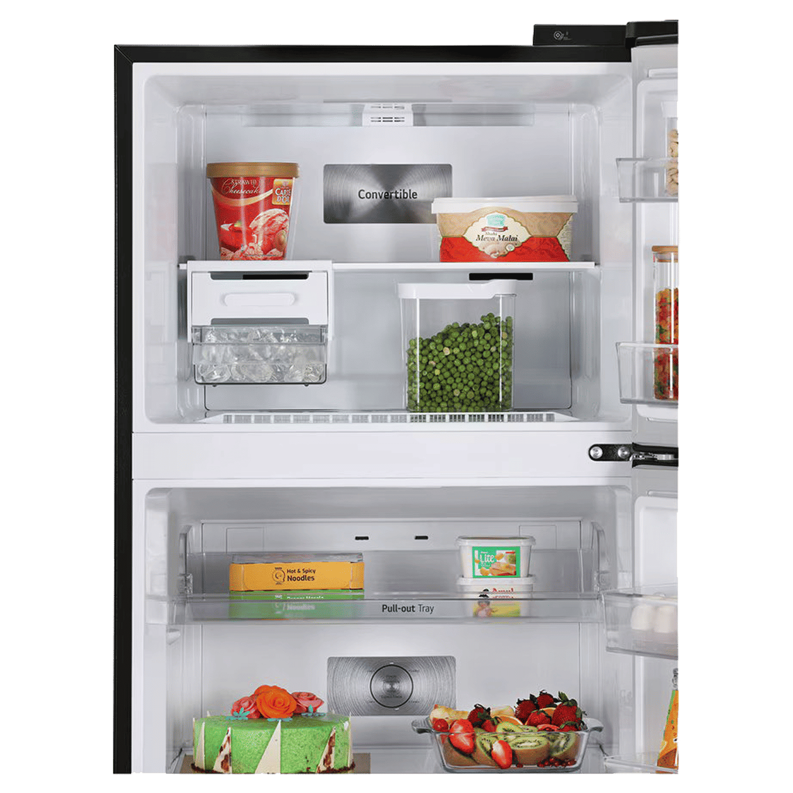 LG 398 Litres 2 Star Frost Free Double Door Convertible Refrigerator with Smart Diagnosis (GL-S422SETY, Emerald Green Tango)_7