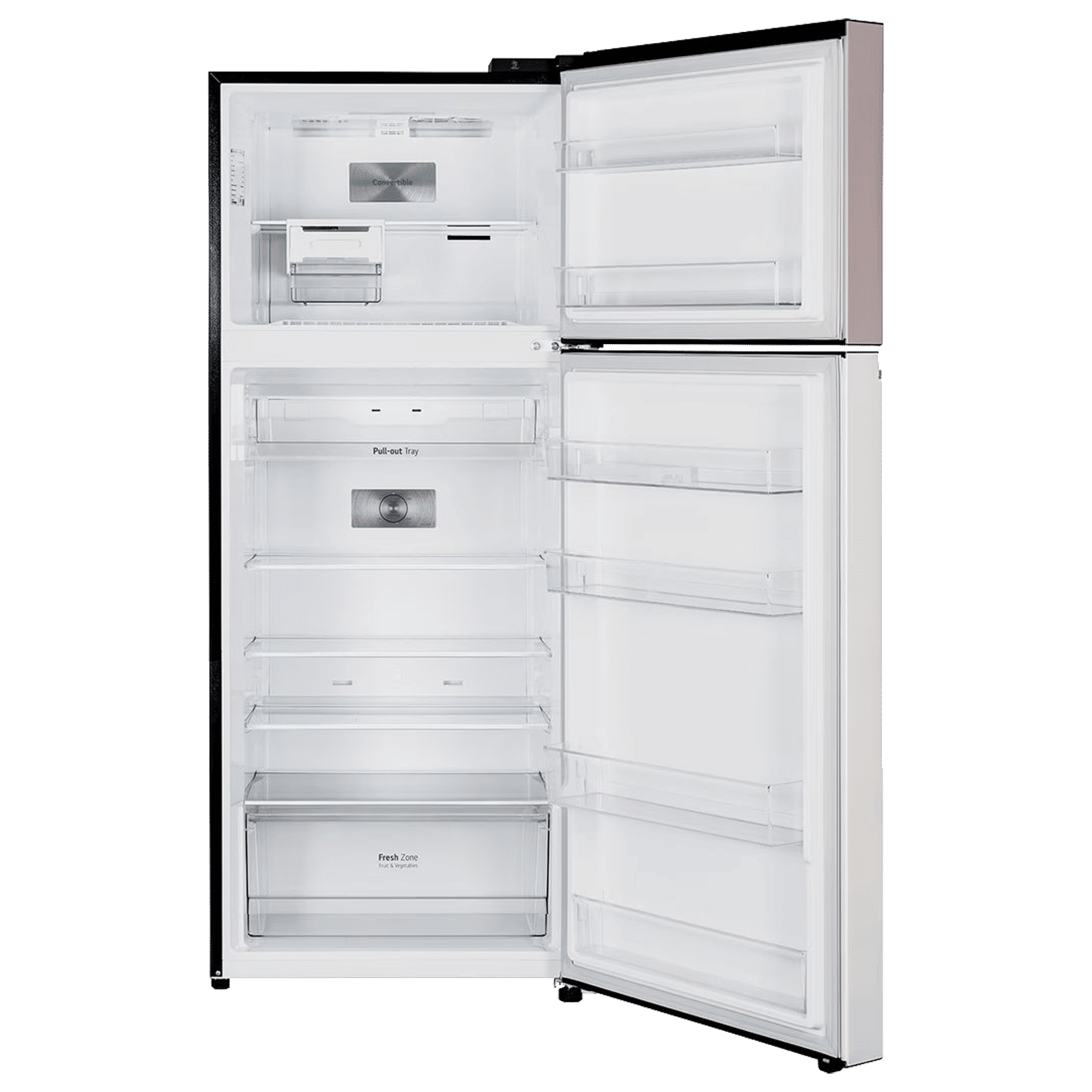 LG 398 Litres 2 Star Frost Free Double Door Convertible Refrigerator with Smart Diagnosis (GL-S422SPTY, Clay Pink Tango)_6