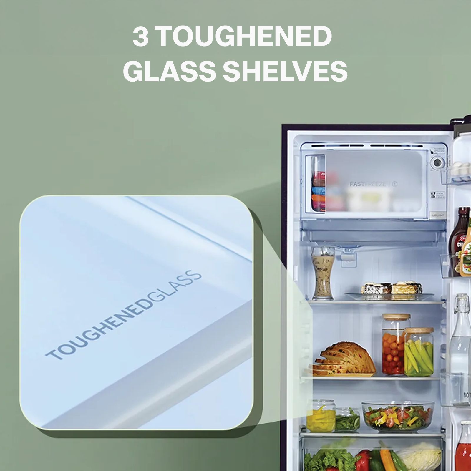 Haier 190 Litres 2 Star Direct Cool Single Door Refrigerator with Diamond Edge Freezing Technology (HRD-2102BNS-P, Nickel Steel)_16