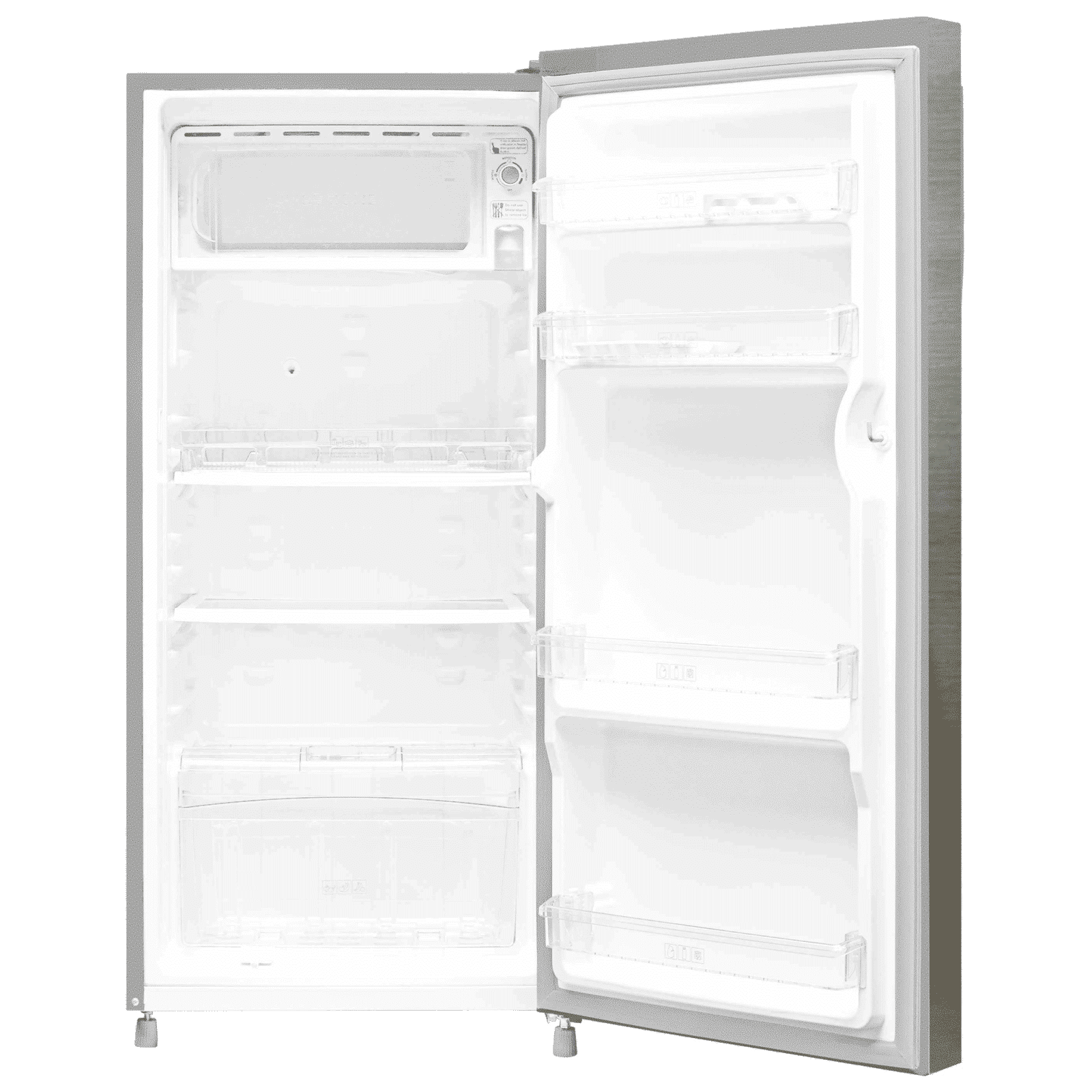 Haier 190 Litres 2 Star Direct Cool Single Door Refrigerator with Diamond Edge Freezing Technology (HRD-2102BNS-P, Nickel Steel)_6