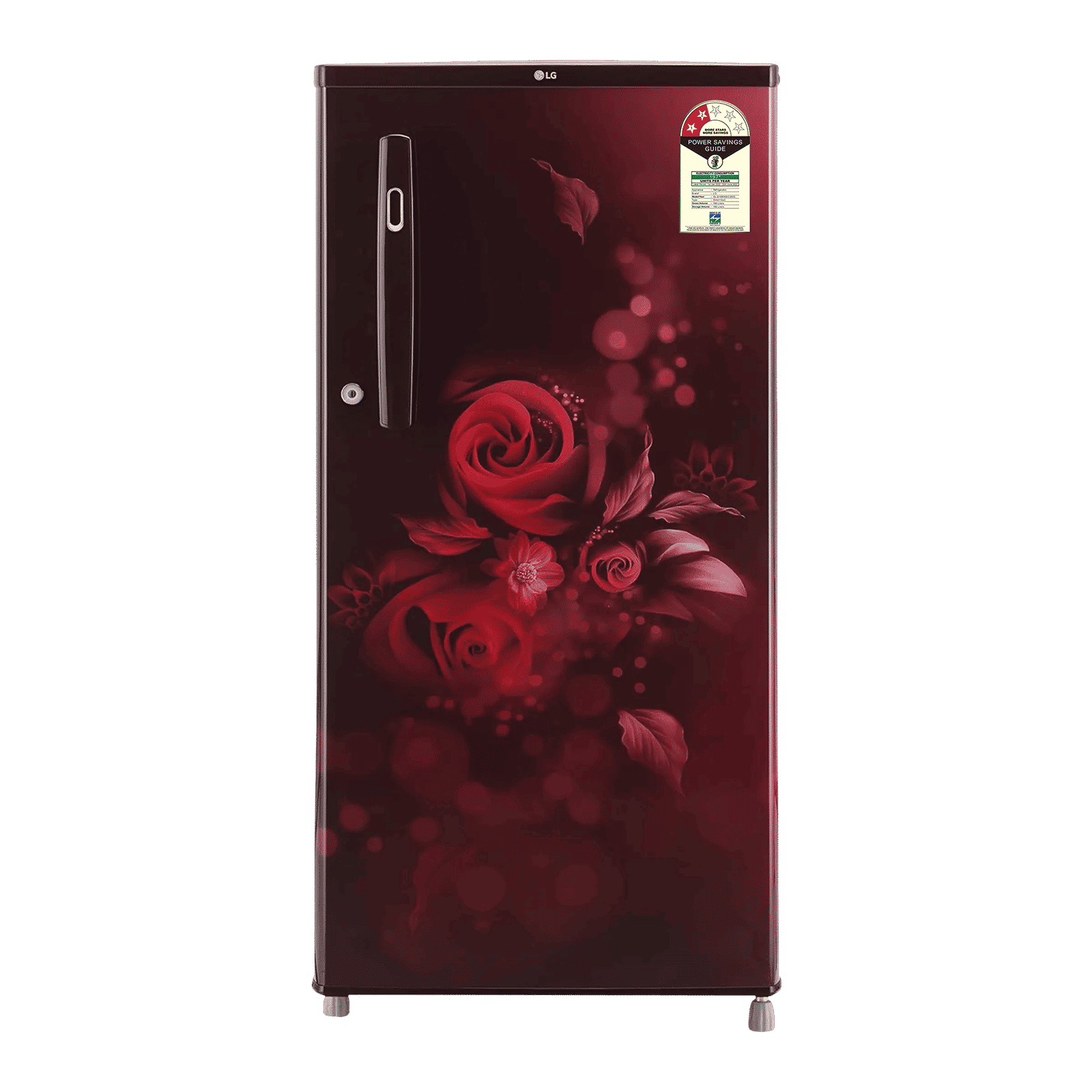 LG 190 Litres 2 Star Direct Cool Single Door Refrigerator with Stabilizer Free Operation (GL-B199OSEC, Scarlet Euphoria)_1