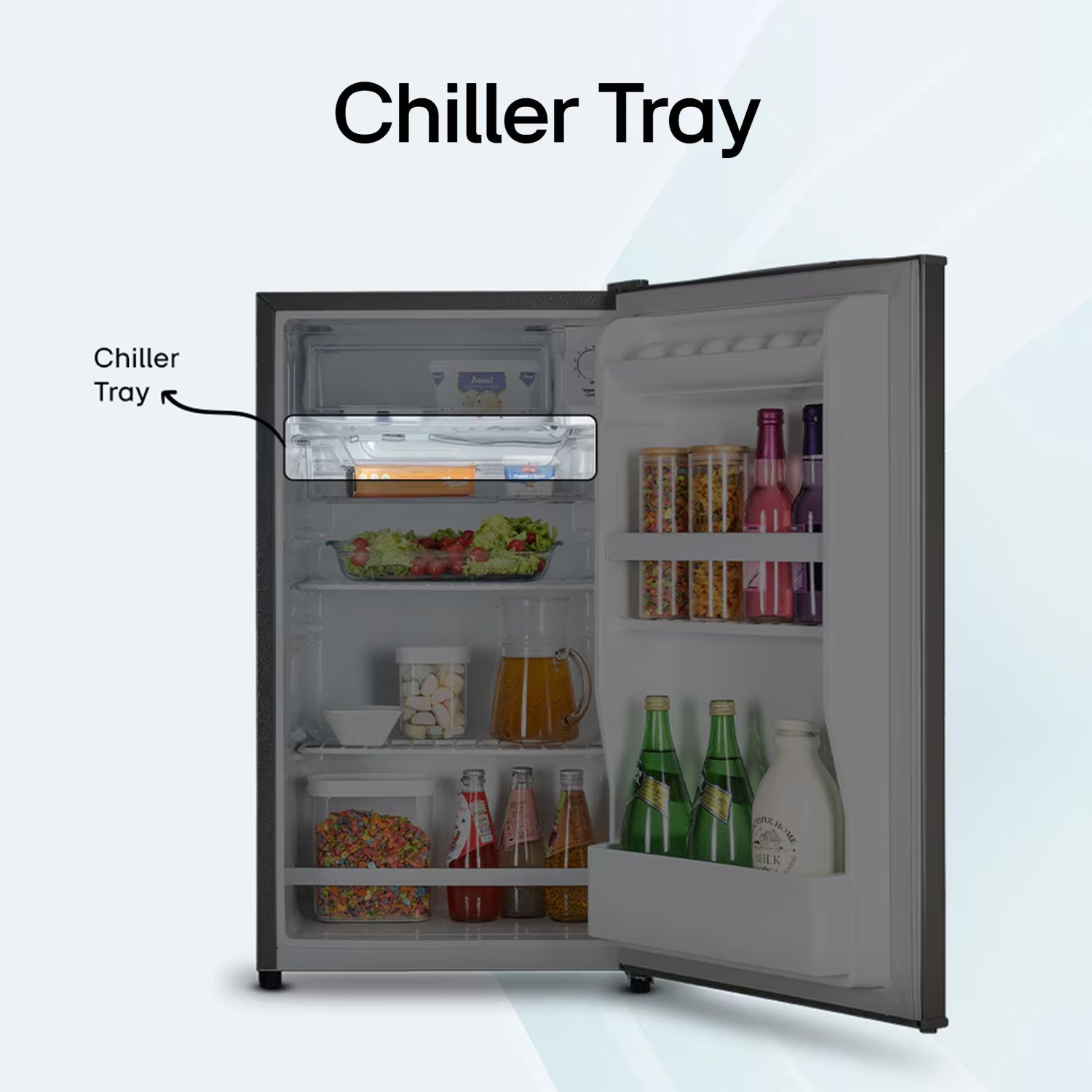 LG 90 Litres 1 Star Direct Cool Single Door Refrigerator with Antibacterial Gasket (GL-M131RDSB, Dazzle Steel)_14