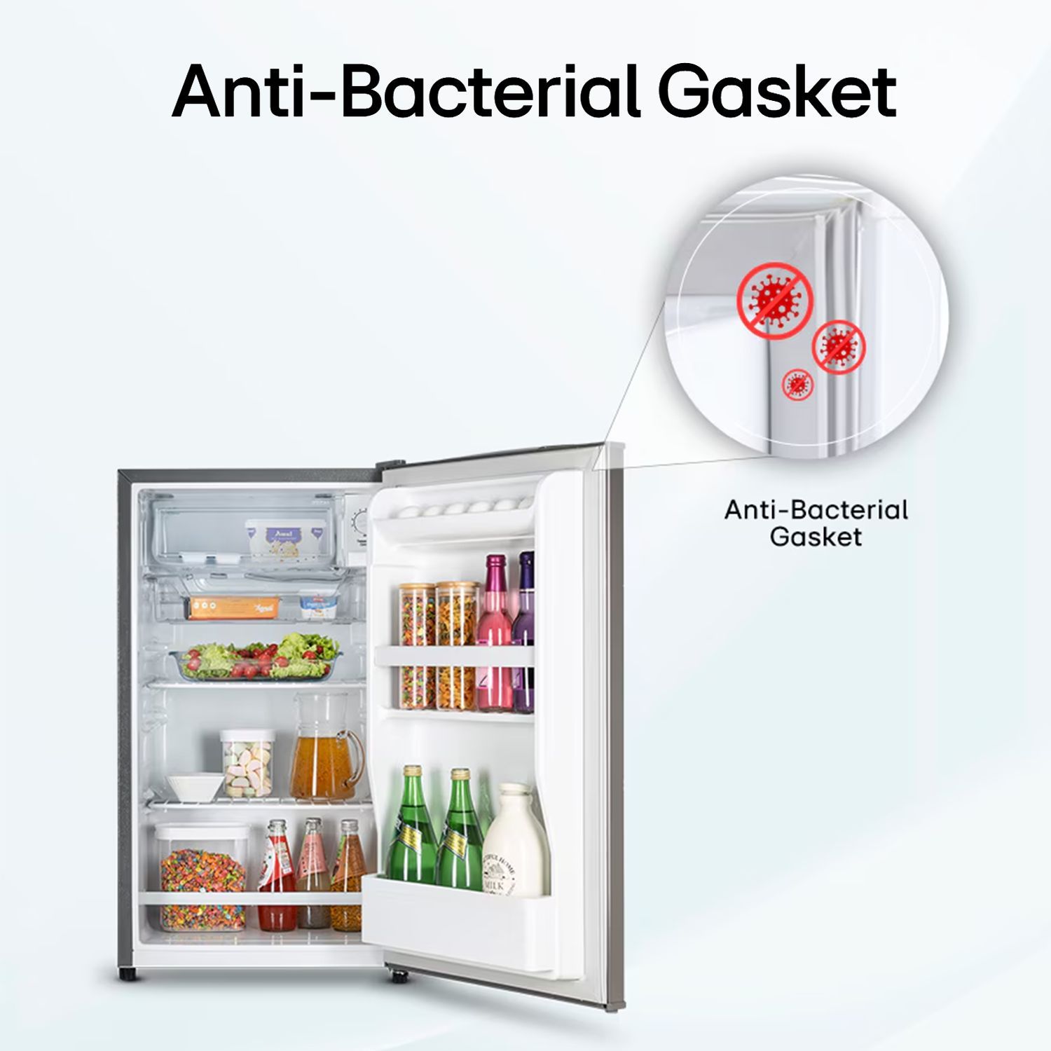 LG 90 Litres 1 Star Direct Cool Single Door Refrigerator with Antibacterial Gasket (GL-M131RDSB, Dazzle Steel)_17