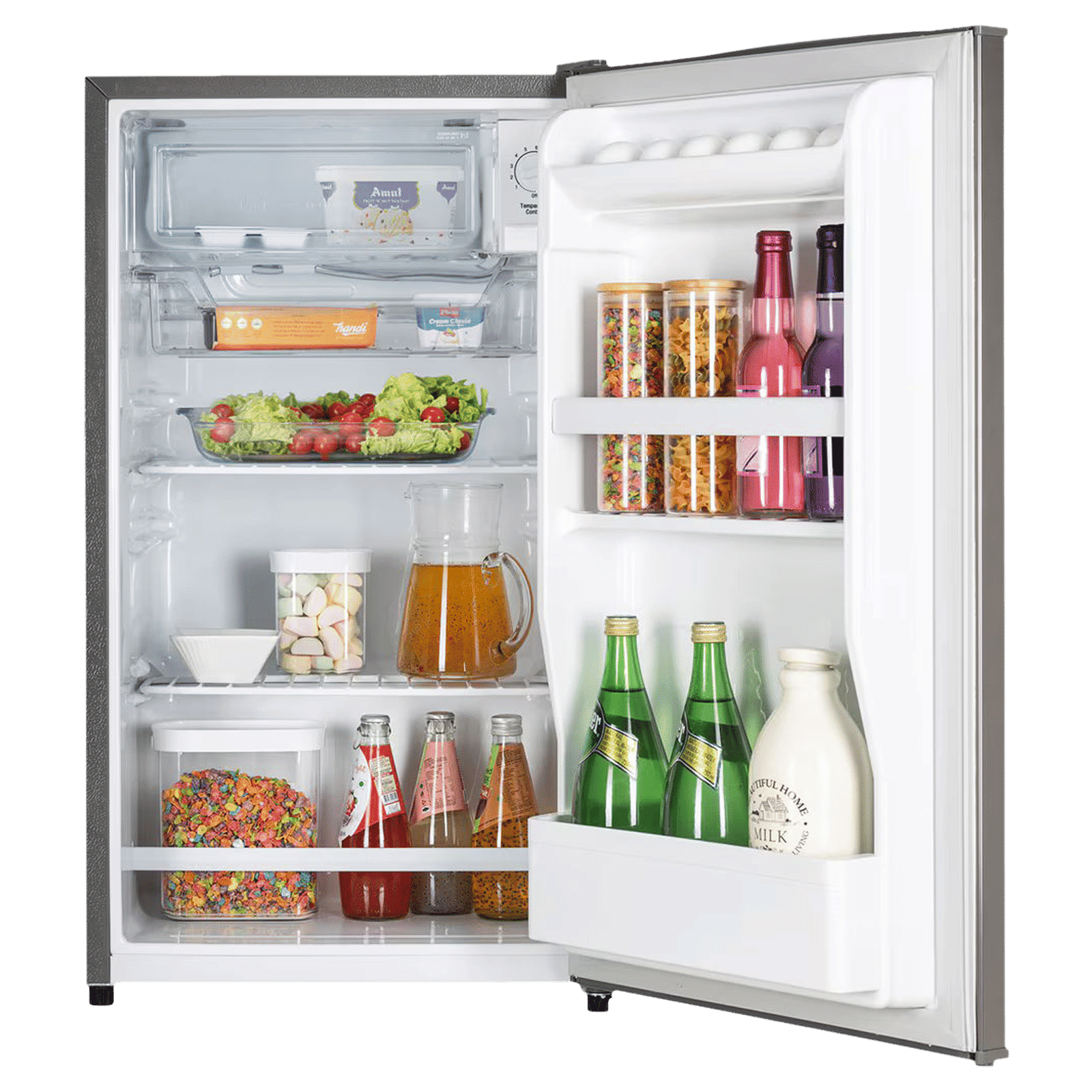 LG 90 Litres 1 Star Direct Cool Single Door Refrigerator with Antibacterial Gasket (GL-M131RDSB, Dazzle Steel)_5