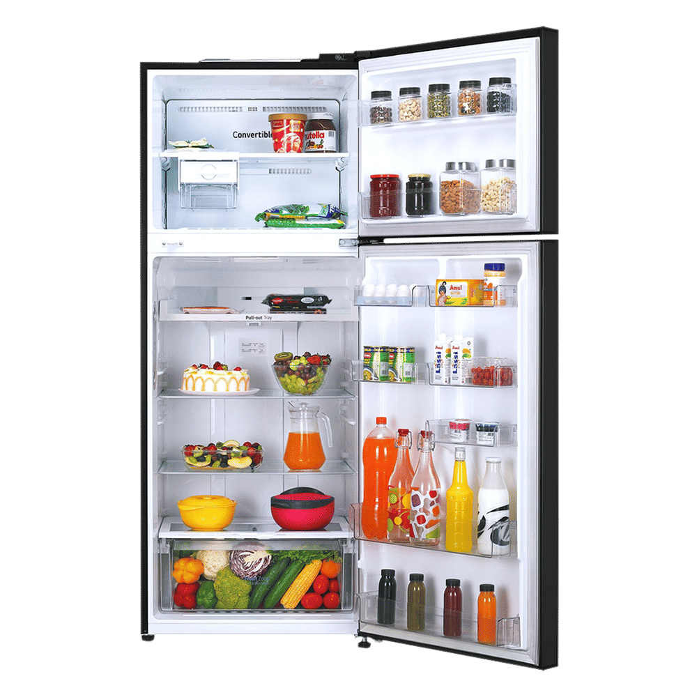 LG 446 Litres 1 Star Frost Free Double Door Convertible Refrigerator with Multi Air Flow (GL-T502CESR, Ebony Sheen)_4