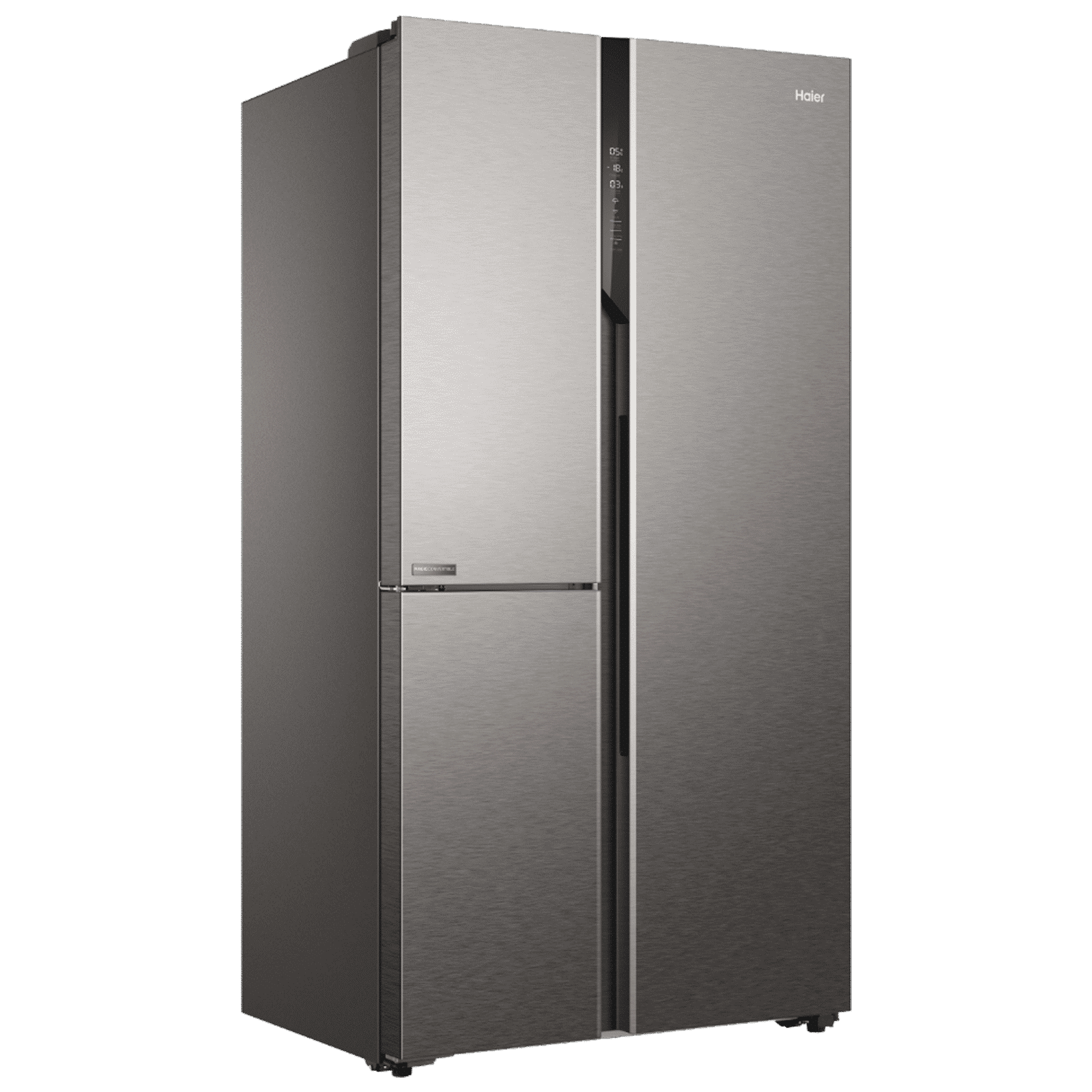 Haier 598 Litres 3 Star Frost Free Side By Side Smart Wifi Enabled Convertible Refrigerator with Deo Fresh Technology (HRT-683ISU1, Inox Steel)_8