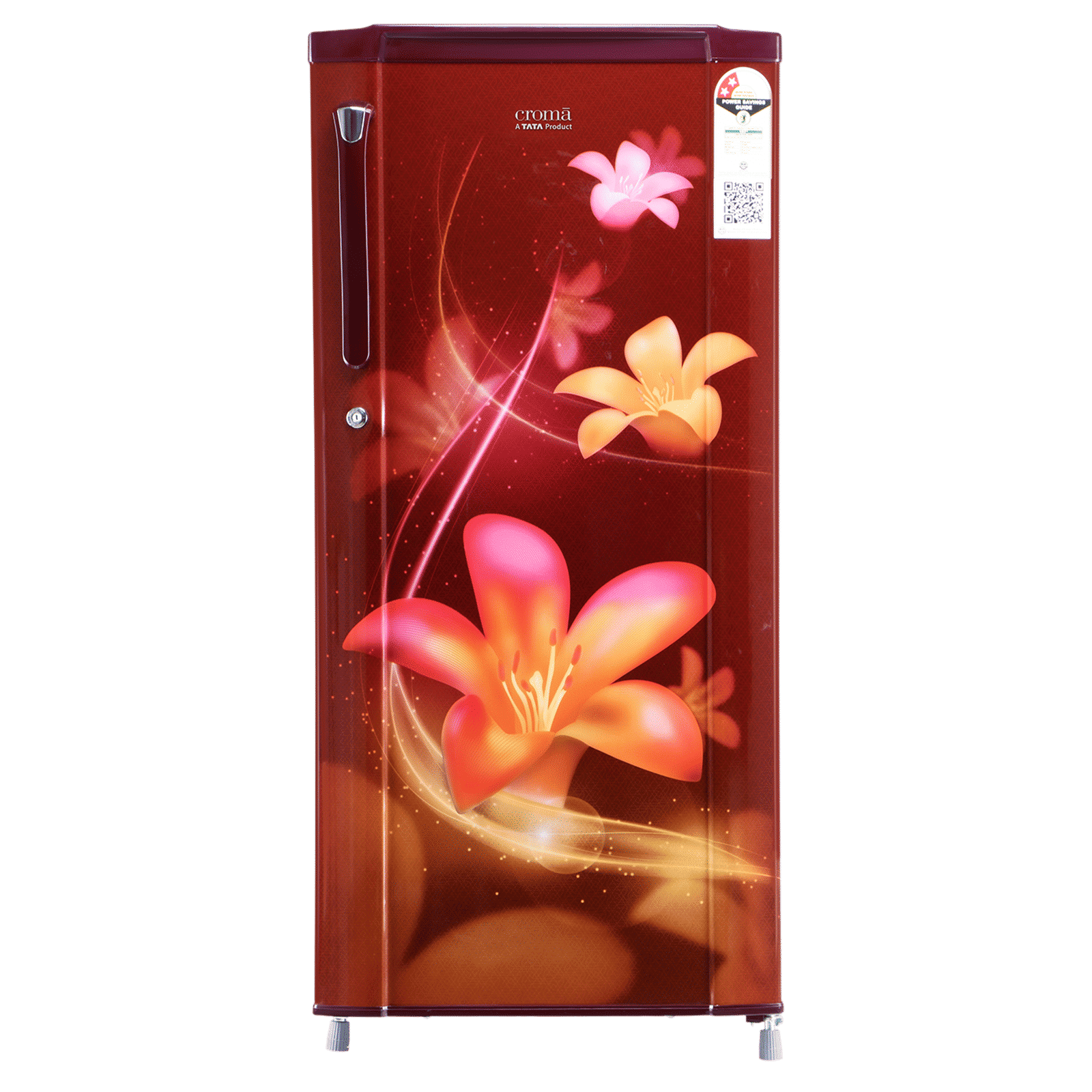 Croma 185 Litres 2 Star Direct Cool Single Door Refrigerator with Anti Fungal Gasket (CRLR185DCC008914, Red Erica)_1