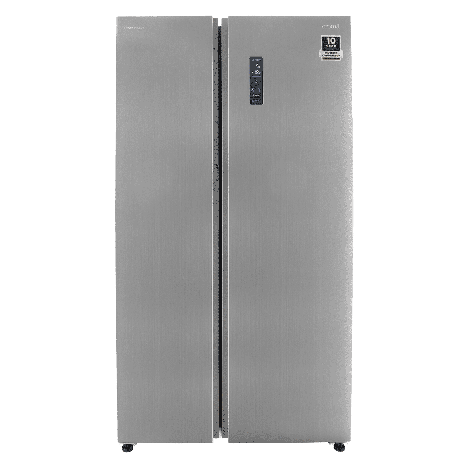 Croma CRLR532SSA342494 532 Litres Frost Free Side by Side Refrigerator with Door Open Alarm (Inox Black)_4