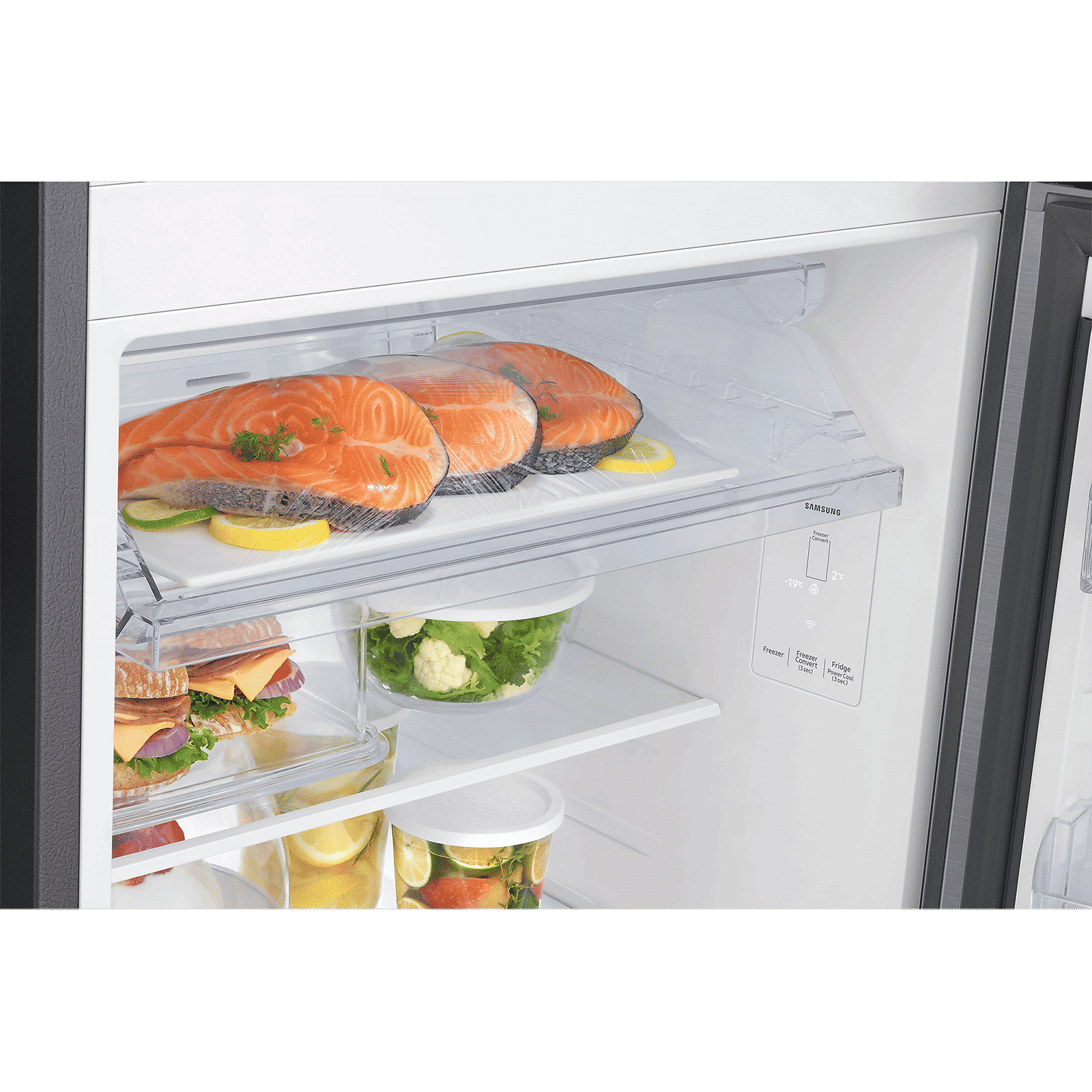 SAMSUNG 330 Litres 2 Star Frost Free Double Door Smart Wifi Enabled Refrigerator with Twin Cooling Plus Technology (RT34DG5A2BS8HL, Elegant Inox)_10