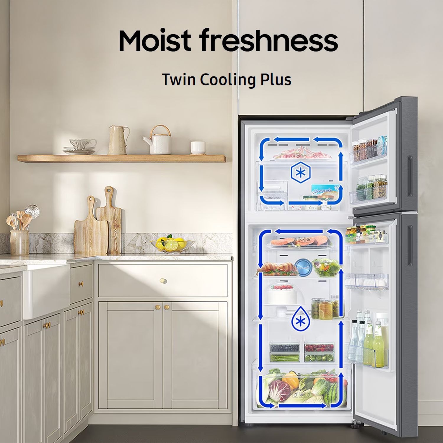 SAMSUNG 330 Litres 2 Star Frost Free Double Door Smart Wifi Enabled Refrigerator with Twin Cooling Plus Technology (RT34DG5A2BS8HL, Elegant Inox) SAMSUNG 330 Litres 2 Star Frost Free Double Door Smart Wifi Enabled Refrigerator with Twin Cooling Plus Technology (RT34DG5A2BS8HL, Elegant Inox)_15