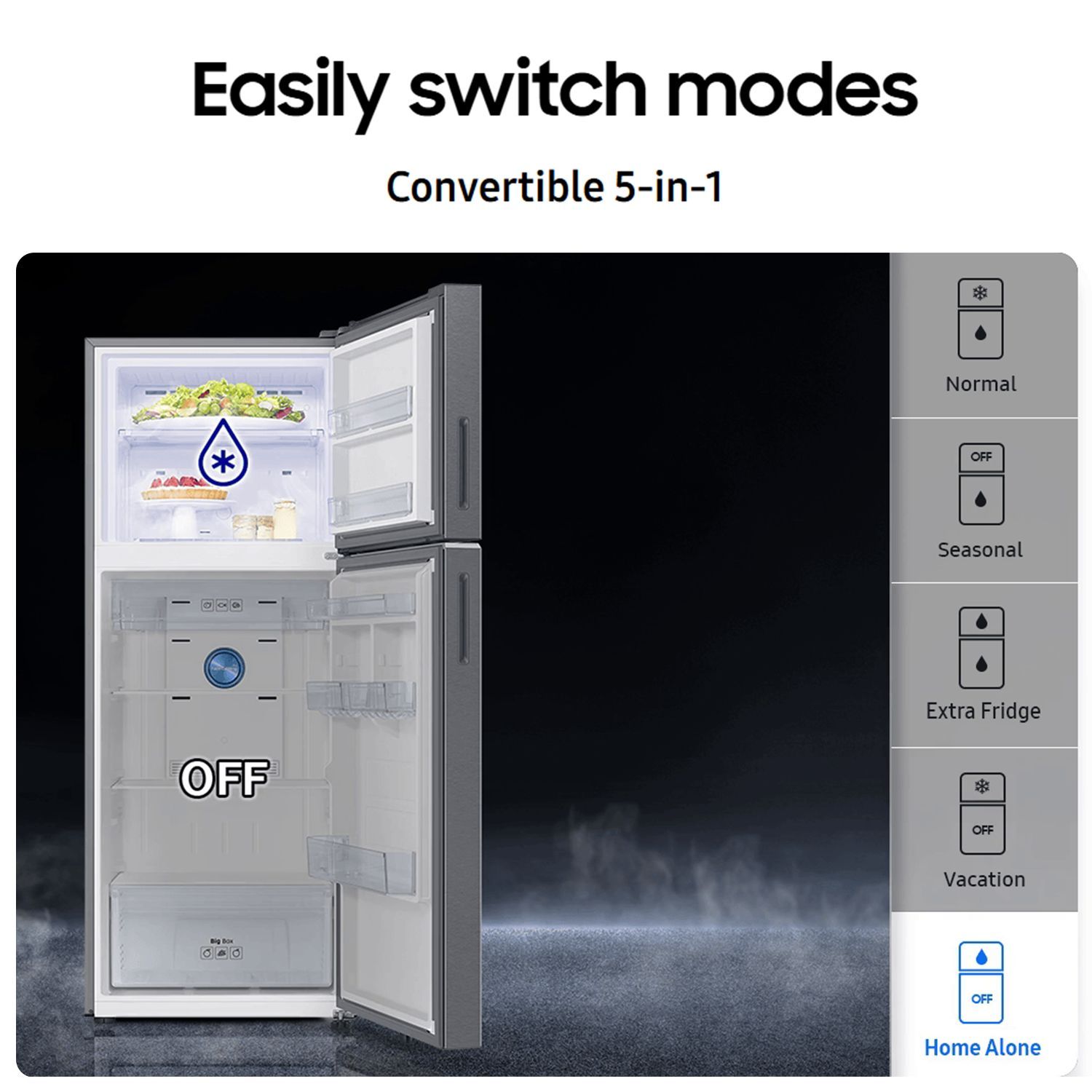 SAMSUNG 350 Litres 2 Star Frost Free Double Door Smart Wifi Enabled Refrigerator with Twin Cooling Plus Technology (RT38DG5A2BBXHL, Luxe Black) SAMSUNG 350 Litres 2 Star Frost Free Double Door Smart Wifi Enabled Refrigerator with Twin Cooling Plus Technology (RT38DG5A2BBXHL, Luxe Black)_17