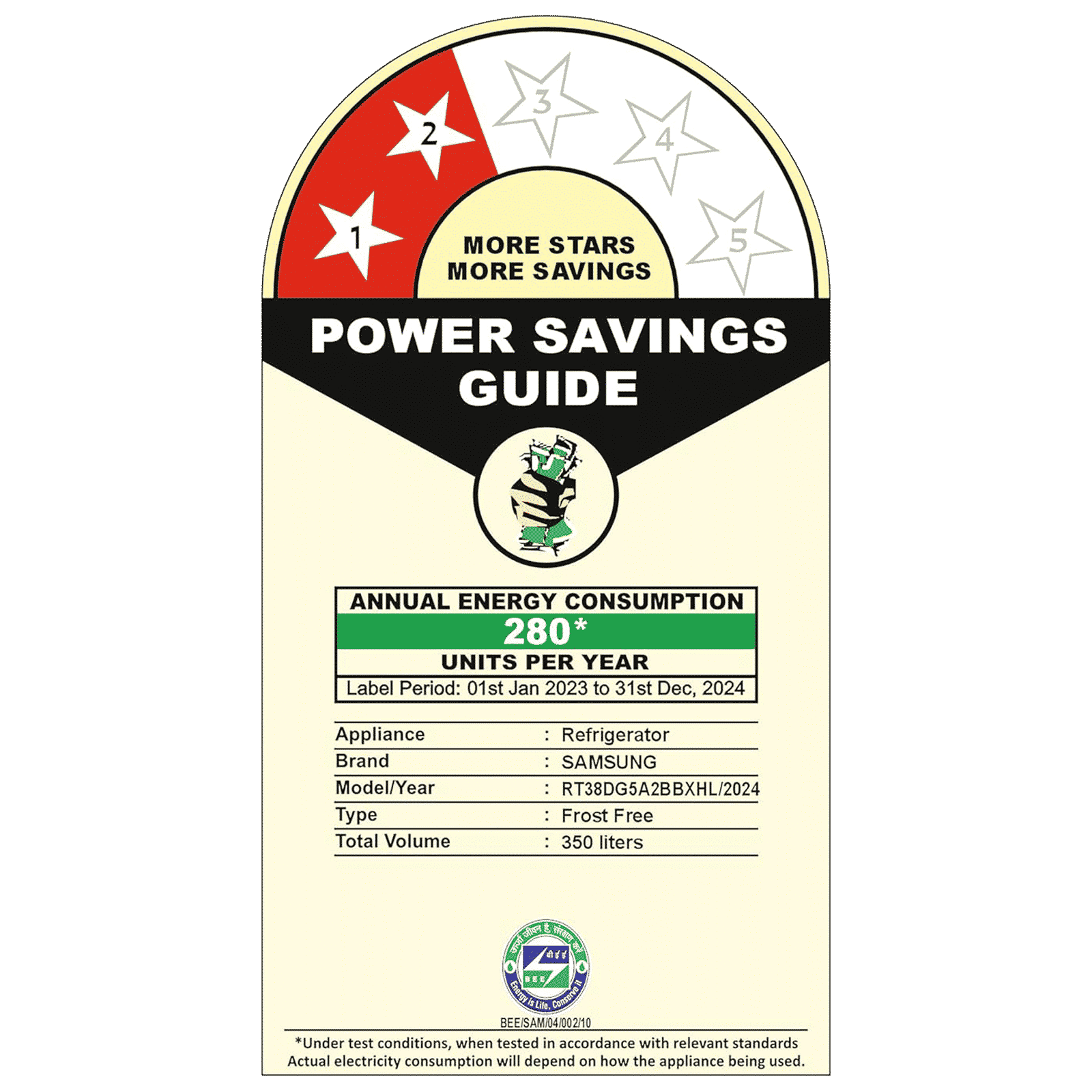 SAMSUNG 350 Litres 2 Star Frost Free Double Door Smart Wifi Enabled Refrigerator with Twin Cooling Plus Technology (RT38DG5A2BBXHL, Luxe Black)_8