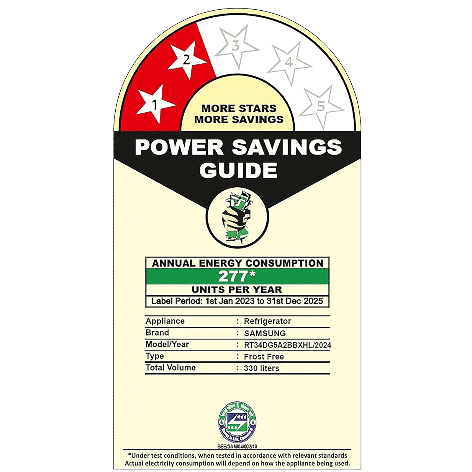 SAMSUNG 330 Litres 2 Star Frost Free Double Door Smart Wifi Enabled Refrigerator with Twin Cooling Plus Technology (RT34DG5A2BBXHL, Luxe Black)_12