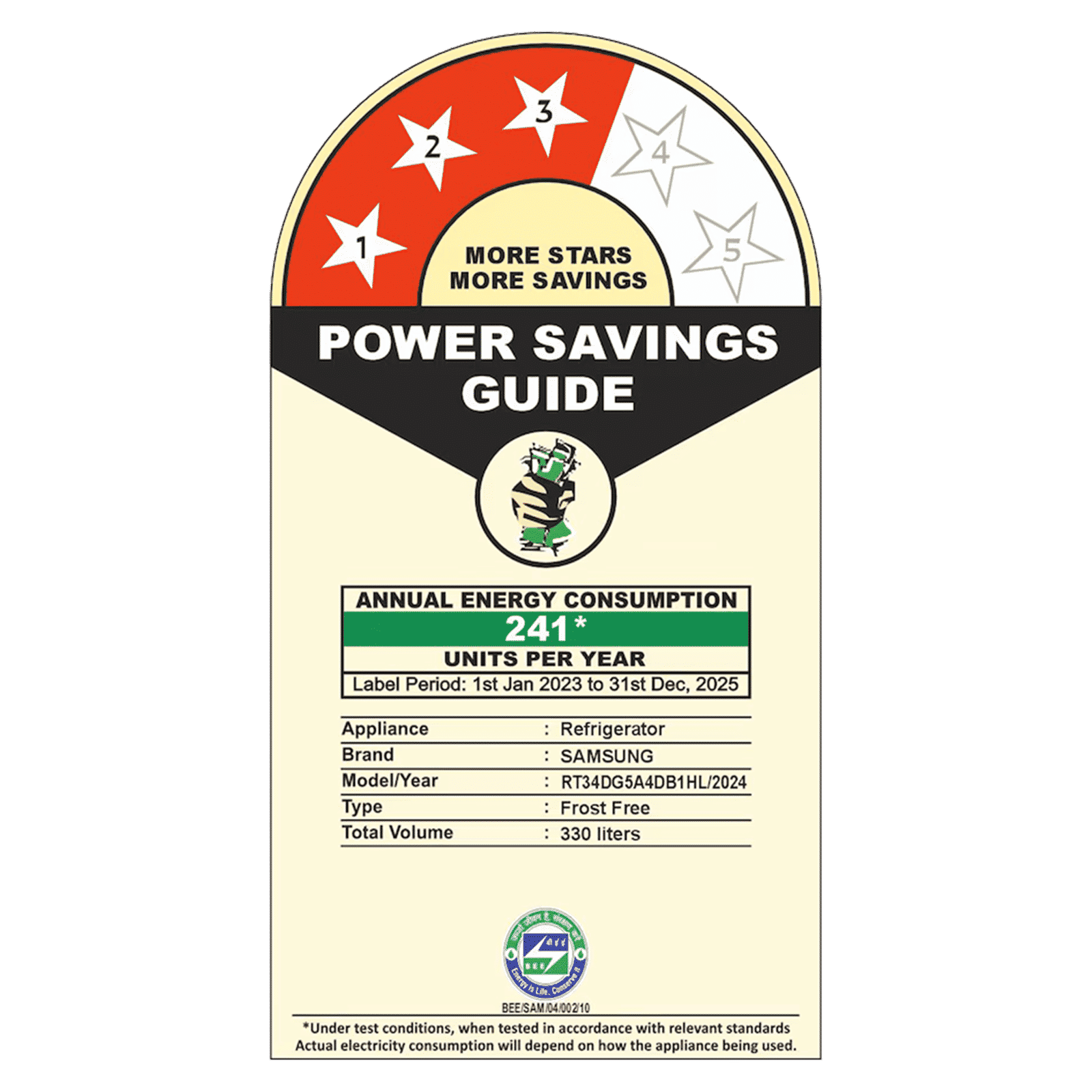 SAMSUNG 330 Litres 3 Star Frost Free Double Door Smart Wifi Enabled Refrigerator with Twin Cooling Plus Technology (RT34DG5A4DB1HL, Black Matt) SAMSUNG 330 Litres 3 Star Frost Free Double Door Smart Wifi Enabled Refrigerator with Twin Cooling Plus Technology (RT34DG5A4DB1HL, Black Matt)_4