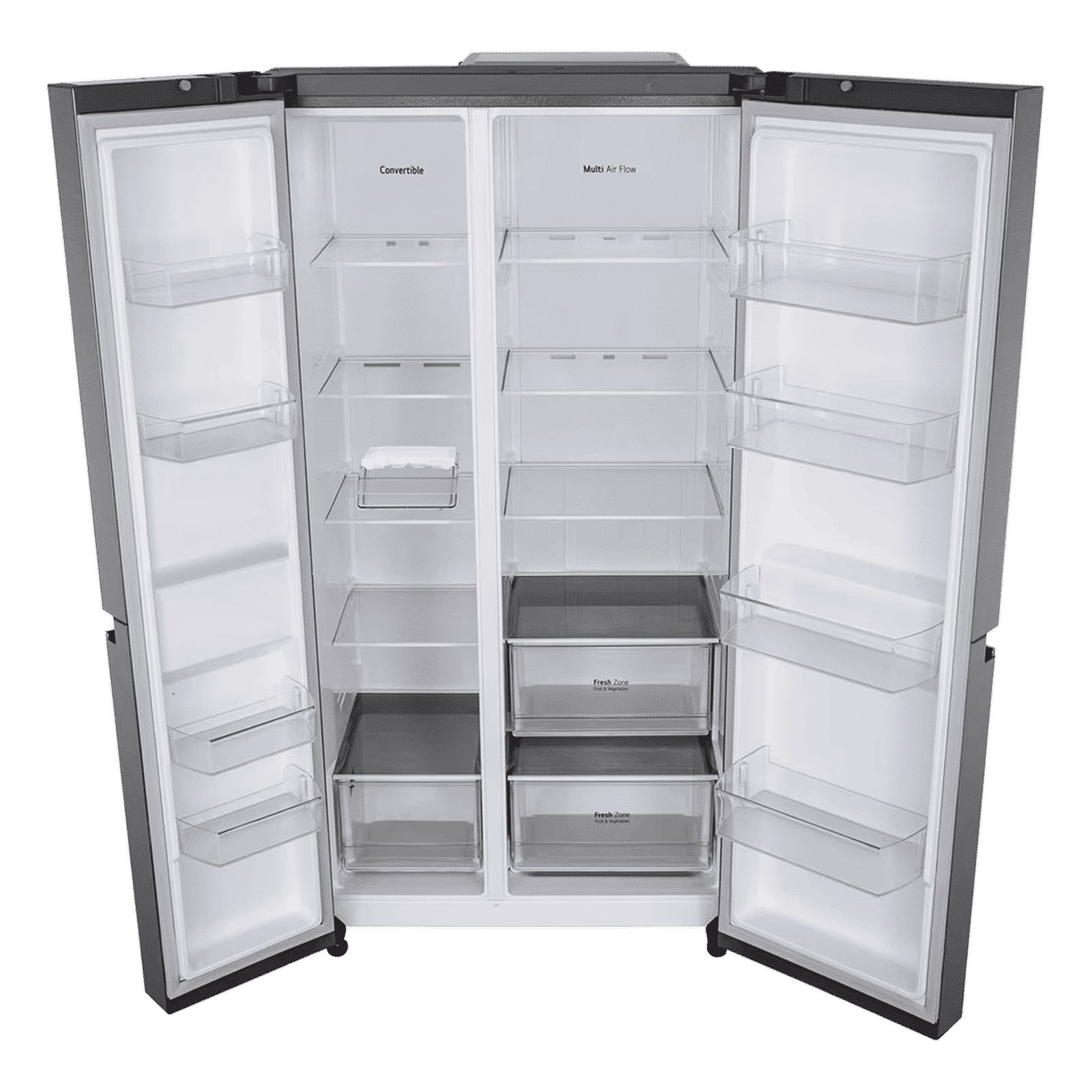 LG 650 Litres 3 Star Frost Free Side by Side Refrigerator with Auto Smart Connect (GL-B257JDS3, Dazzle Steel)_13