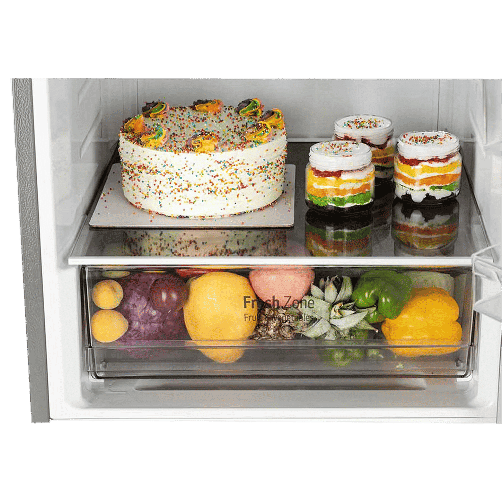 LG 340 Litres 3 Star Frost Free Double Door Bottom Mount Smart Wifi Enabled Convertible Refrigerator with Door Cooling Plus (GL-B382DPZX, Shiny Steel)_11