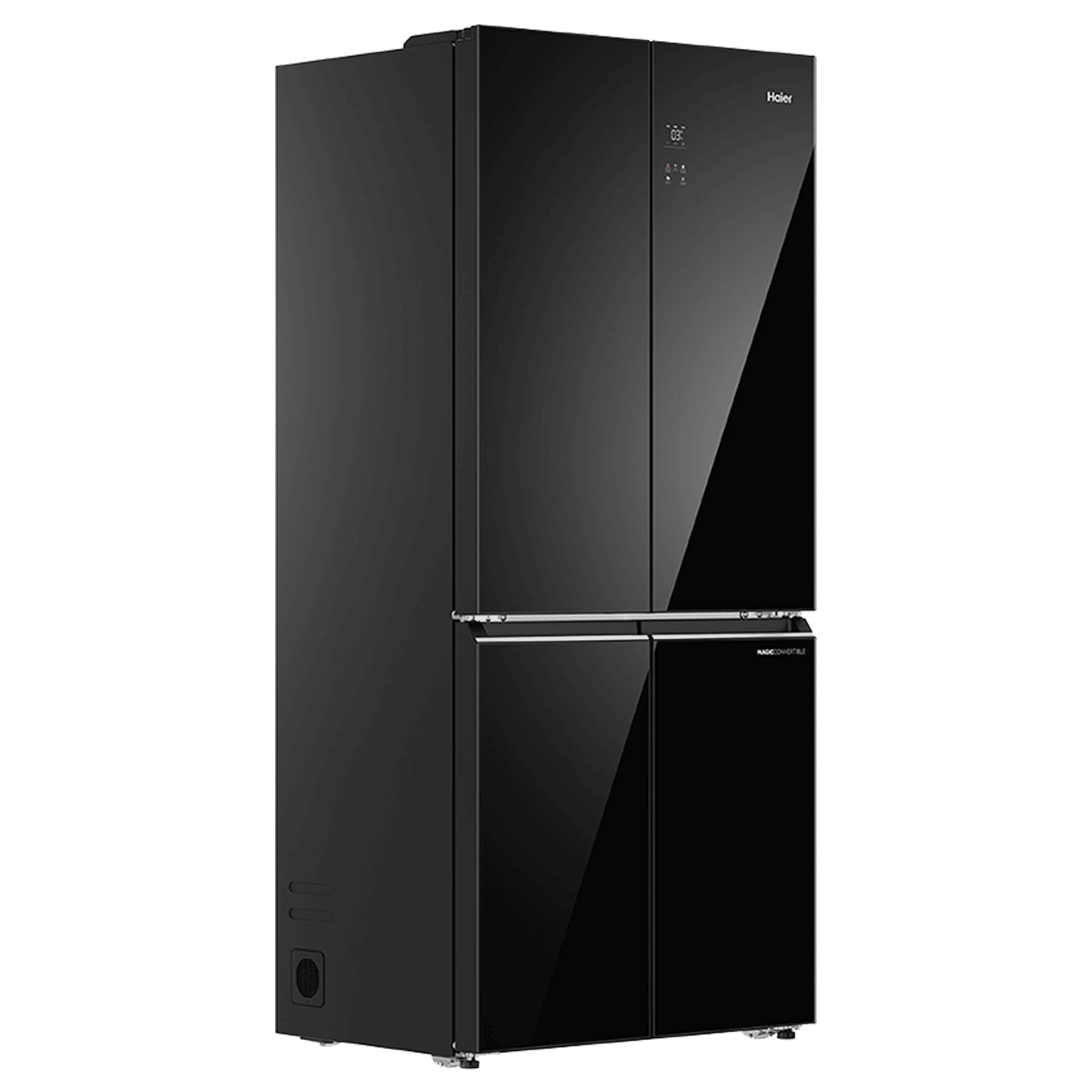 Haier 520 Litres 3 Star Frost Free French Door Convertible Refrigerator with Colorful Digital Display Panel (HRB-600KGU1, Black Glass)_9