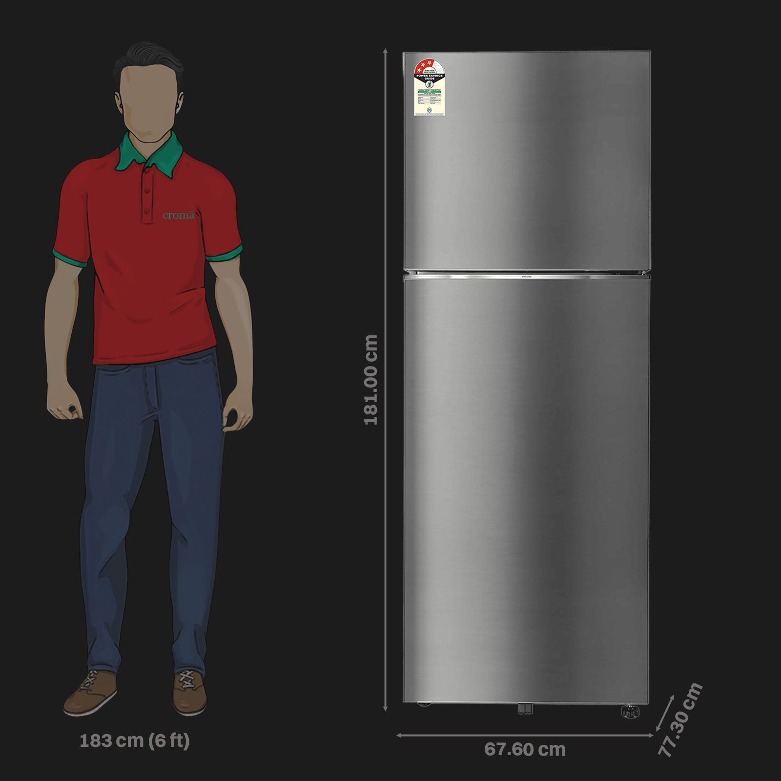 SAMSUNG 330 Litres 3 Star Frost Free Double Door Smart Wifi Enabled Convertible Refrigerator with Bespoke AI (RT34DG5A4DS8HL, Elegant Inox)_2