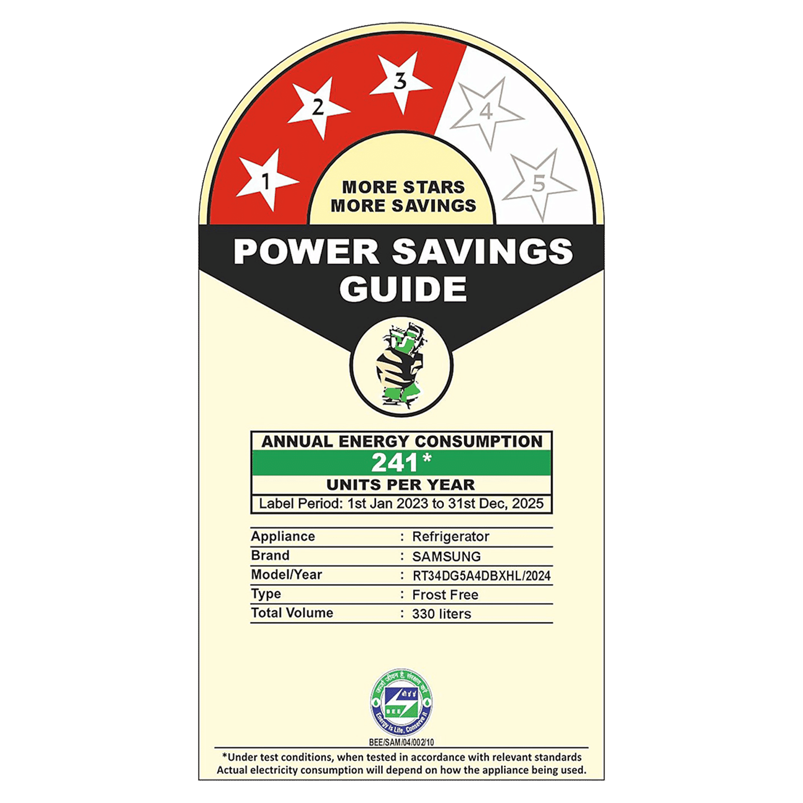 SAMSUNG 330 Litres 3 Star Frost Free Double Door Smart Wifi Enabled Convertible Refrigerator with Bespoke AI (RT34DG5A4DBXHL, Luxe Black)_10