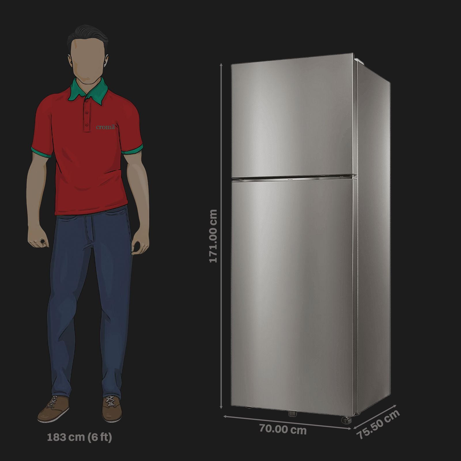 SAMSUNG 396 Litres 2 Star Frost Free Double Door Smart Wifi Enabled Convertible Refrigerator with Bespoke AI (RT41DG6A2BSLHL, Real Stainless)_2