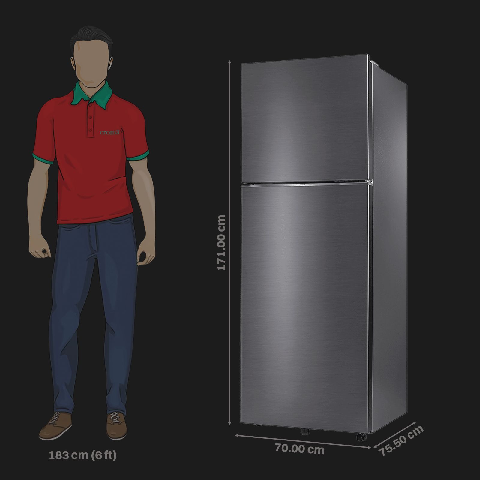SAMSUNG 396 Litres 3 Star Frost Free Double Door Smart Wifi Enabled Convertible Refrigerator with Bespoke AI (RT41DG6A4DB1HL, Black Matt)_2