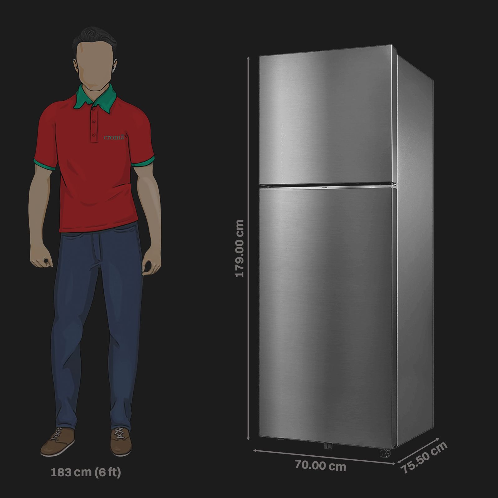 SAMSUNG 419 Litres 2 Star Frost Free Double Door Smart Wifi Enabled Convertible Refrigerator with Bespoke AI (RT45DG6A2BS8HL, Elegant Inox)_2