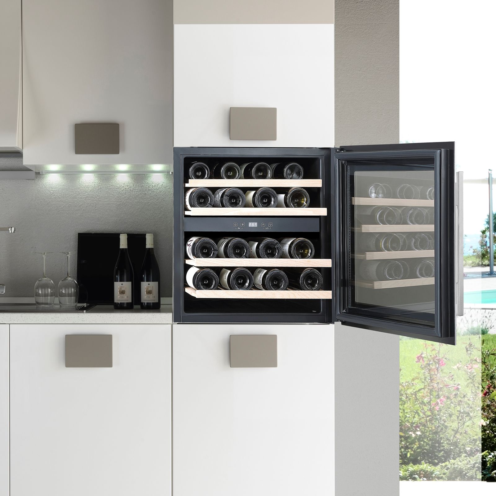 Elica EWC 92 Liters Direct Cool Single Door Wine Cooler with LED Display (2635, Black) Elica EWC 92 Liters Direct Cool Single Door Wine Cooler with LED Display (2635, Black)_3