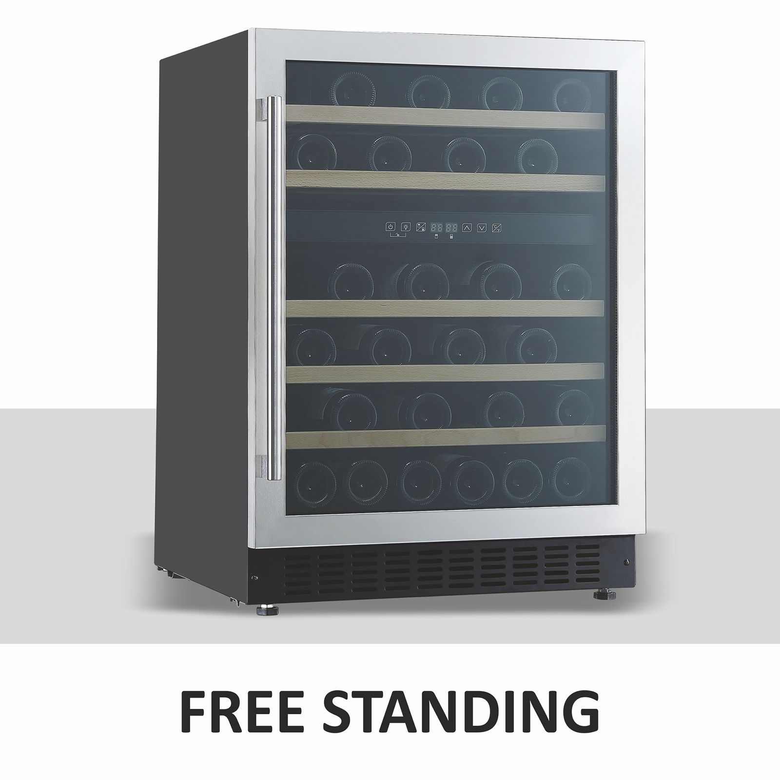 elica 145 Litres 46 Bottles Wine Cooler (LED Display, EWC145S6082, Black)_2