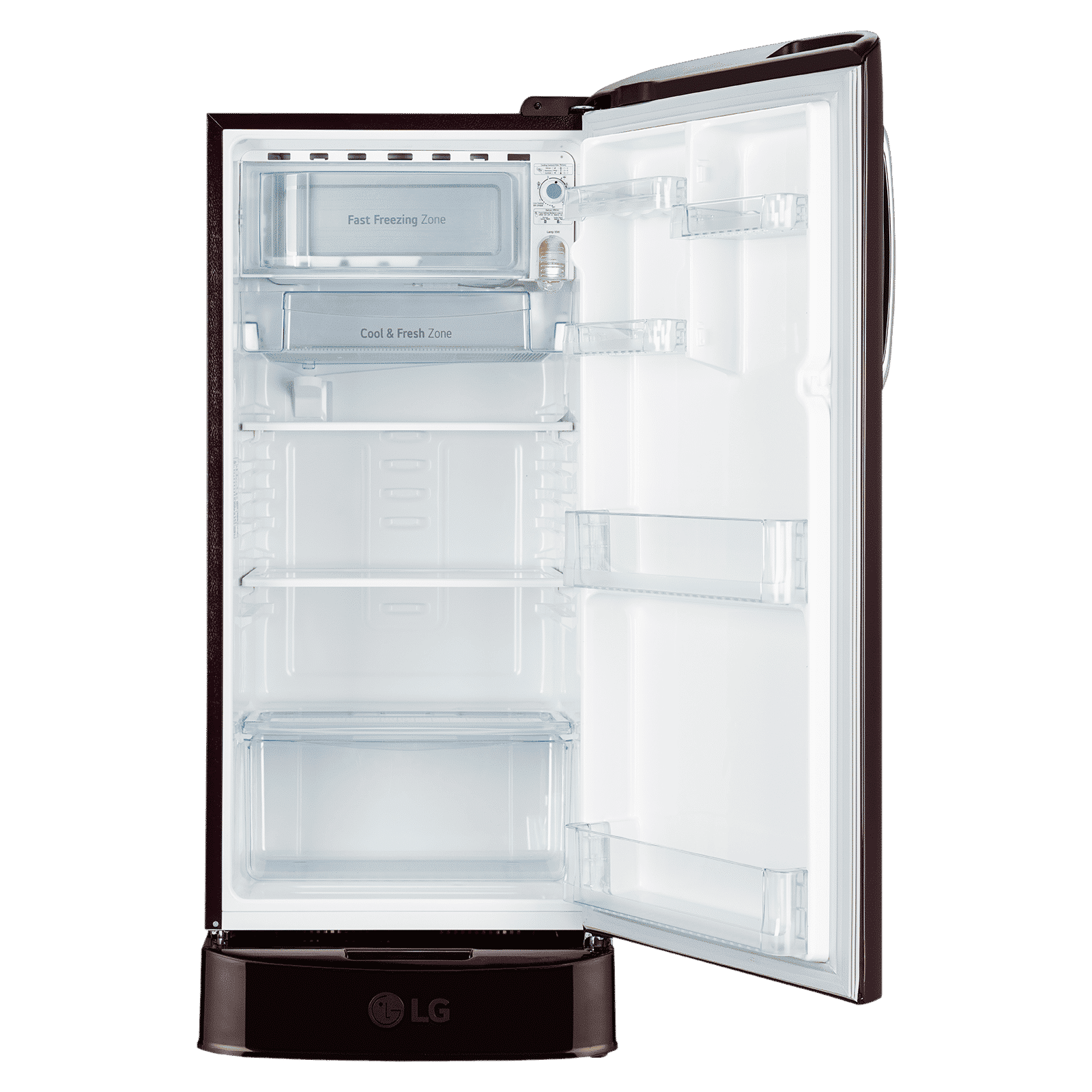 LG 201 Series 185 Litres 5 Star Direct Cool Single Door Refrigerator with Auto Smart Connect (GL-D201ASBU, Scarlet Bloom)_6