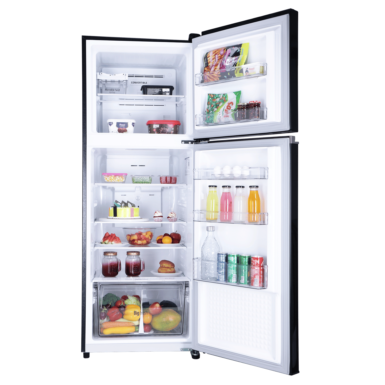 Croma 290 Litres 3 Star Frost Free Double Door Refrigerator with Inverter Technology (CRLR290FID276256, Ocean Blue)_4