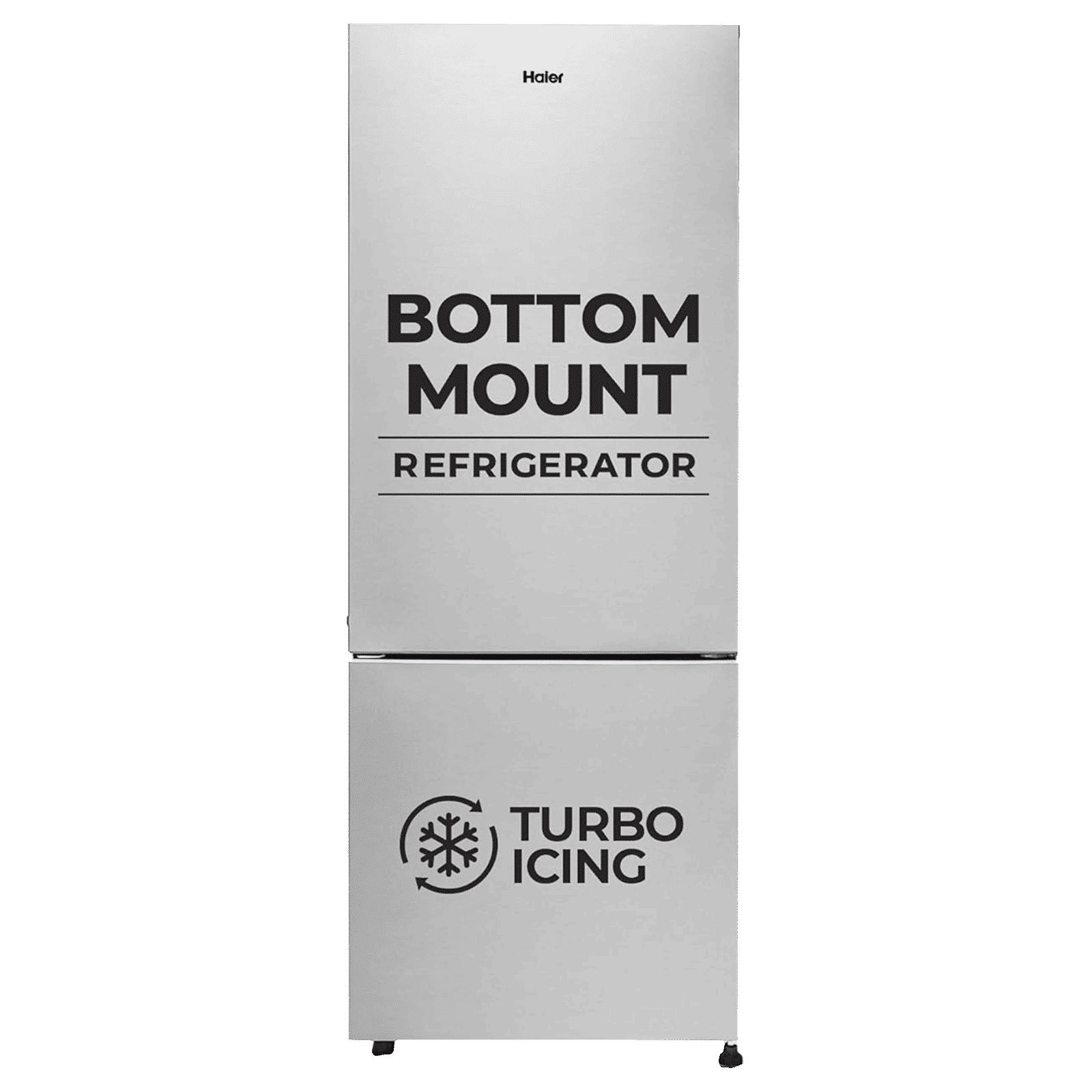 Haier 300 Litres 2 Star Frost Free Double Door Bottom Mount Refrigerator with Antibacterial Gasket (HRB-3502BS-P, Brushline Silver) Haier 300 Litres 2 Star Frost Free Double Door Bottom Mount Refrigerator with Antibacterial Gasket (HRB-3502BS-P, Brushline Silver)_1