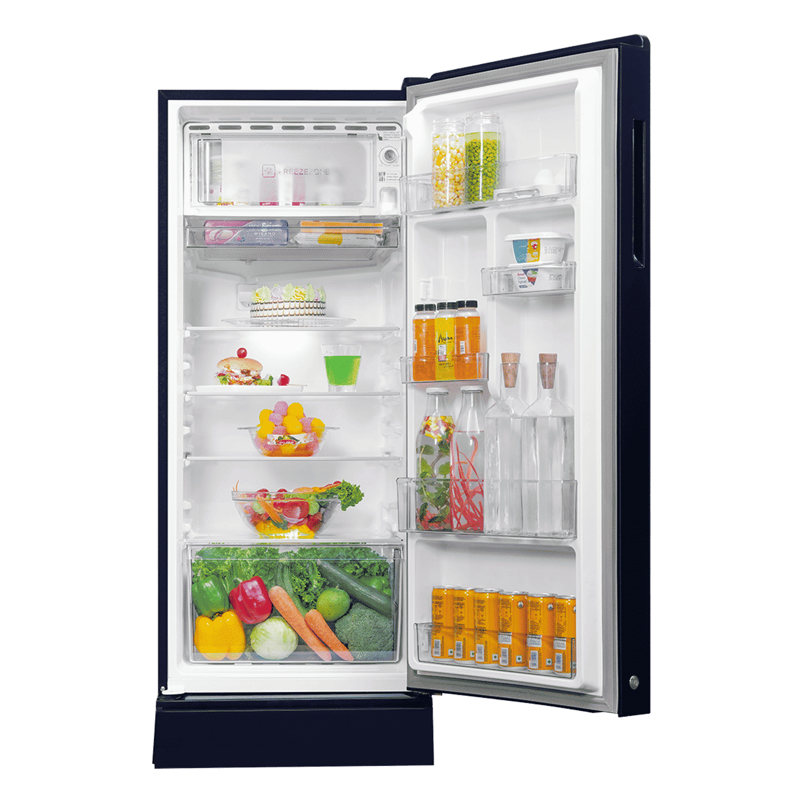 Haier 190 Litres 3 Star Direct Cool Single Door Refrigerator with One Hour Icing Technology (HRD-2103PWG-P, Wave Glass)_4