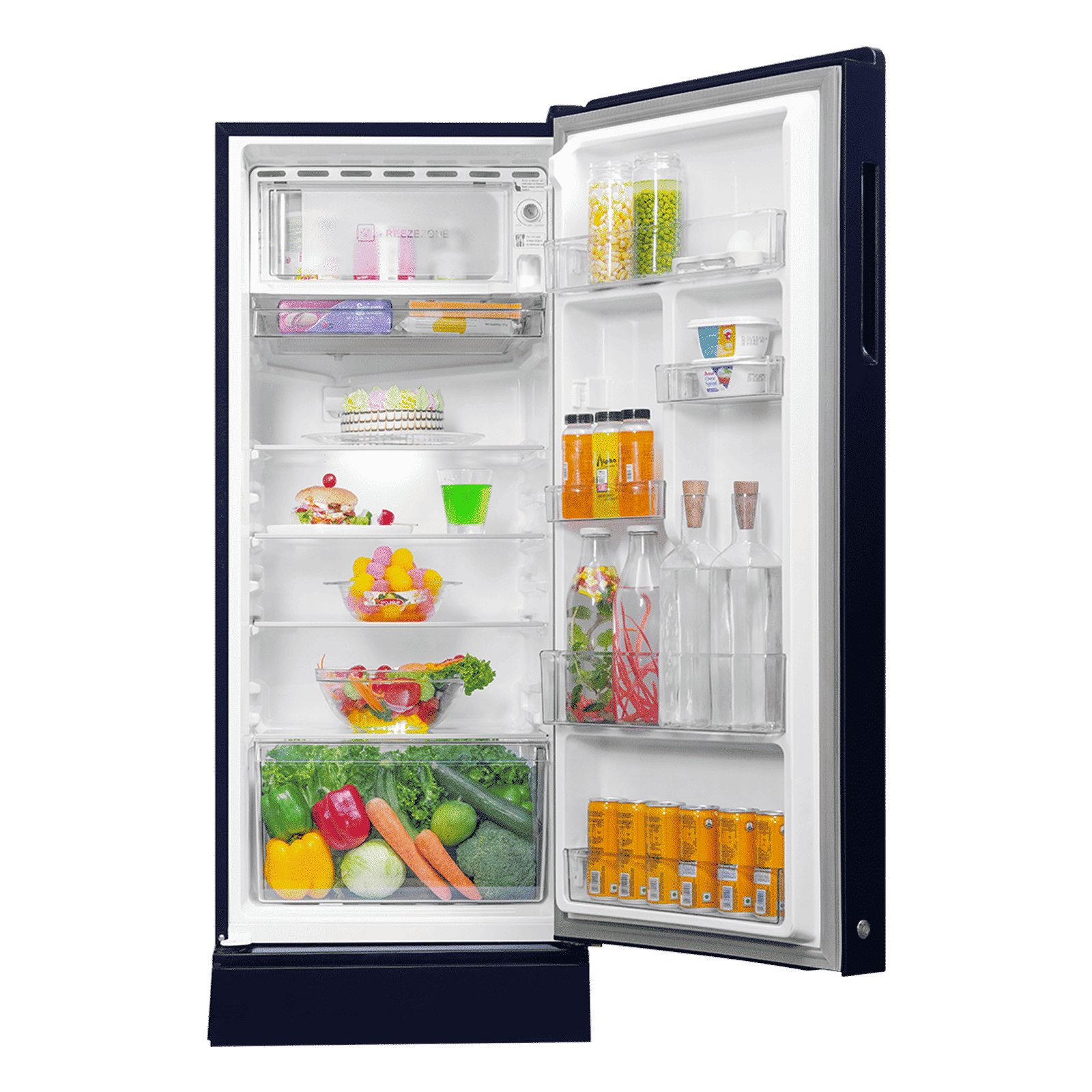 Haier 190 Litres 3 Star Direct Cool Single Door Refrigerator with One Hour Icing Technology (HRD-2103PWG-P, Wave Glass)_3