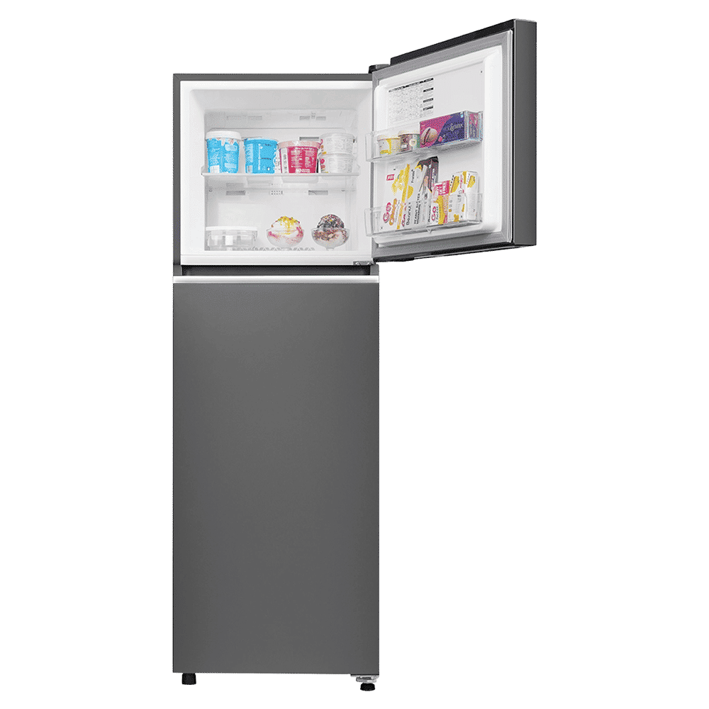 Haier 240 Litres 2 Star Frost Free Double Door Convertible Refrigerator with Turbo Icing Technology (HRF-2902IBGB-P, GE Black)_13